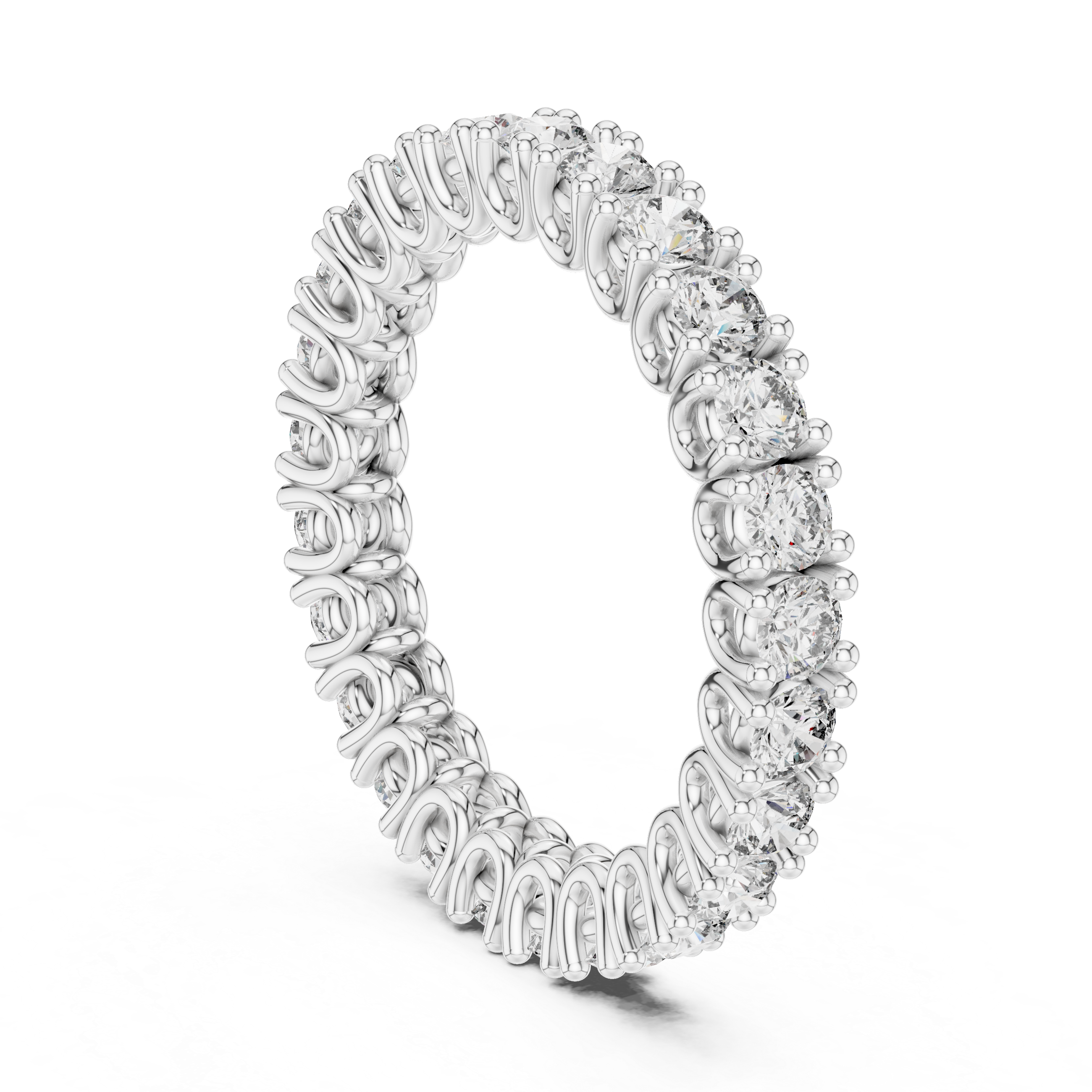Full Eternity Round Diamond Band Ring