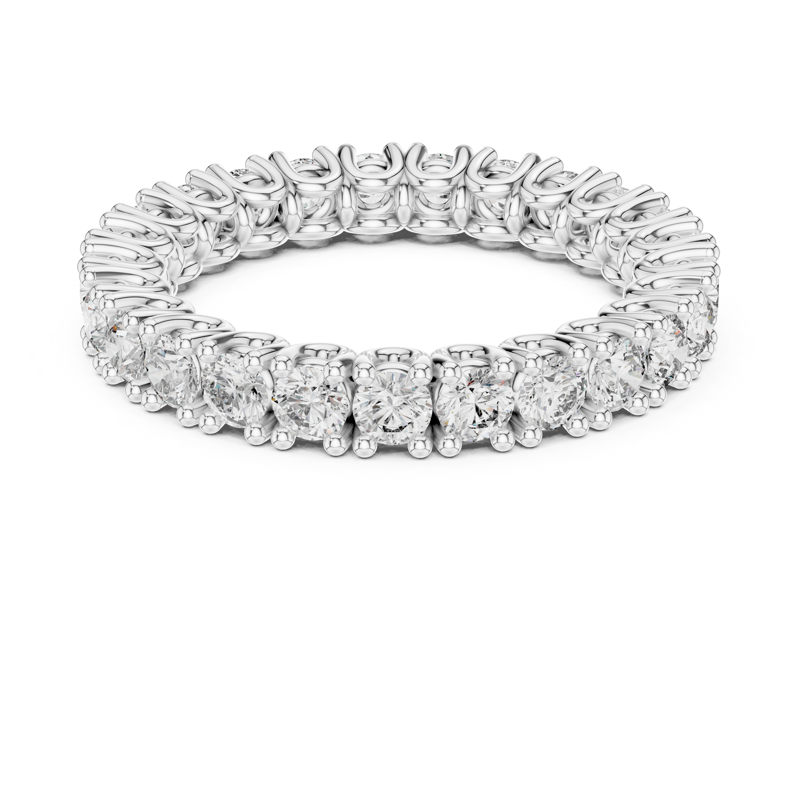 Full Eternity Round Diamond Band Ring