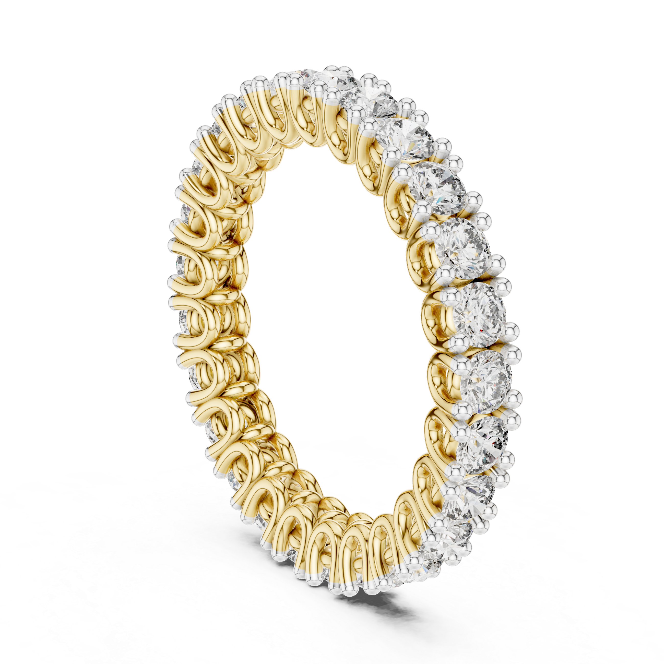 Full Eternity Round Diamond Band Ring