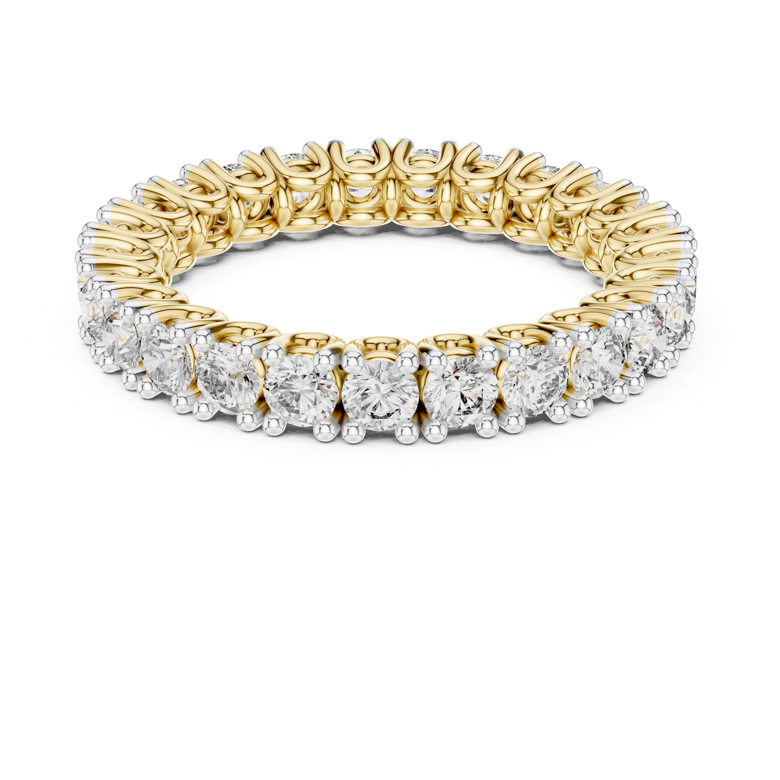 Full Eternity Round Diamond Band Ring