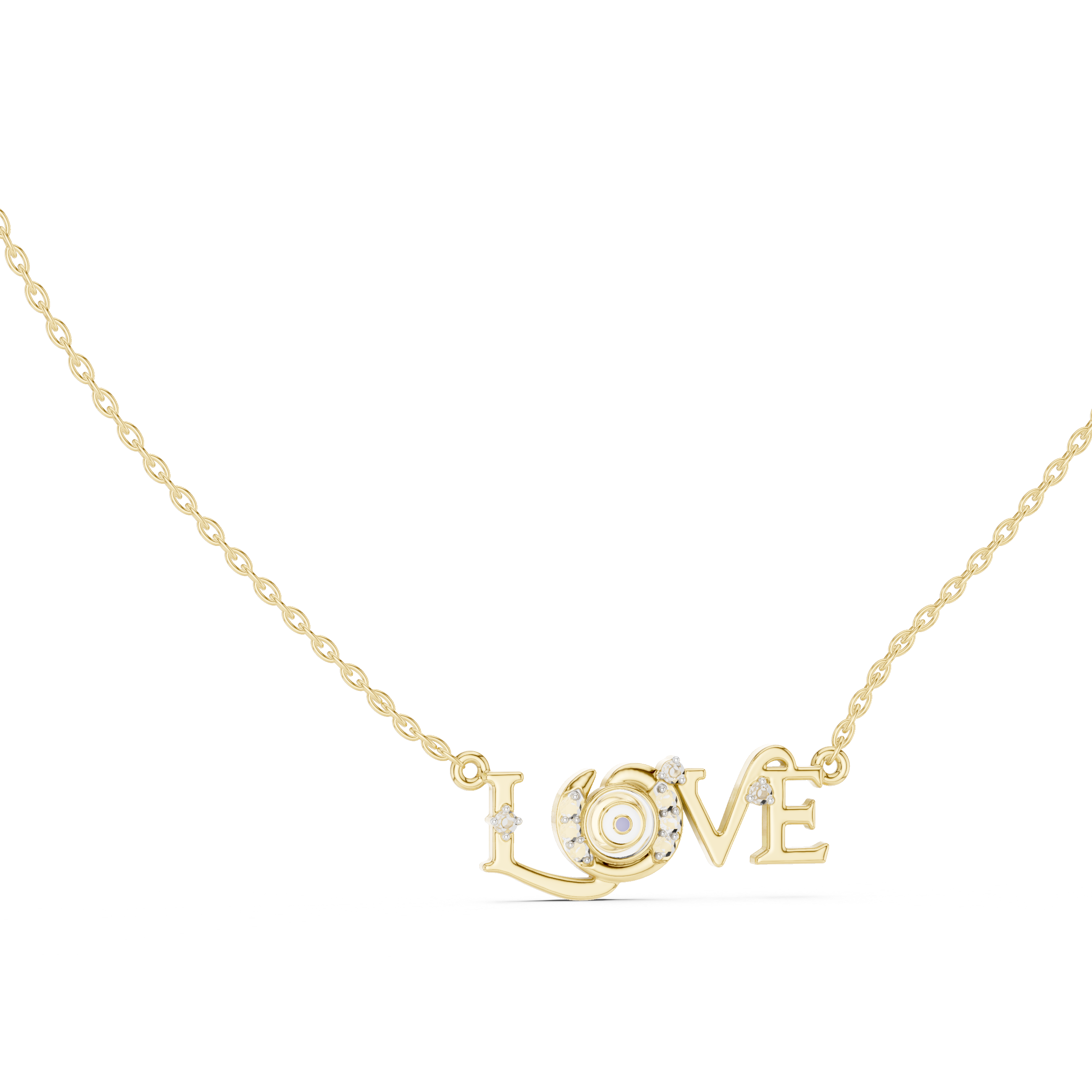 Evil Eye Love Necklace