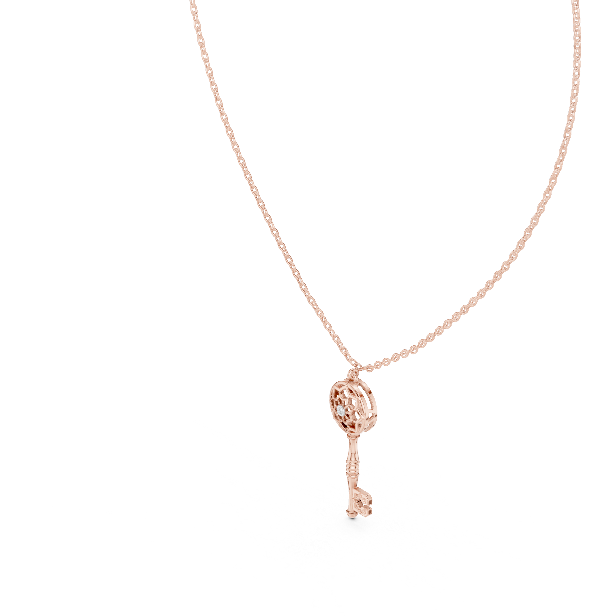 Vintage Key Pendant Necklace