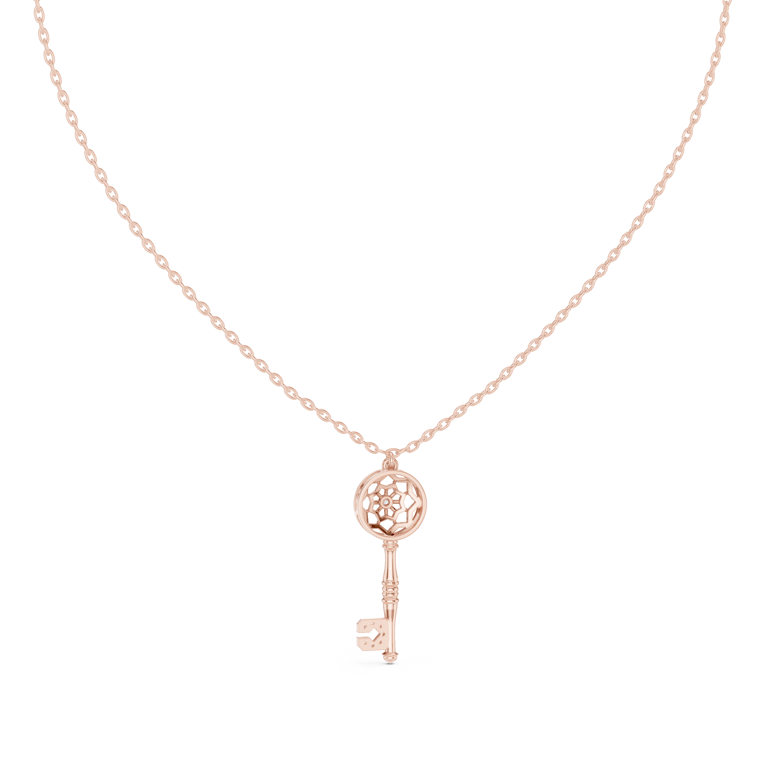 Vintage Key Pendant Necklace