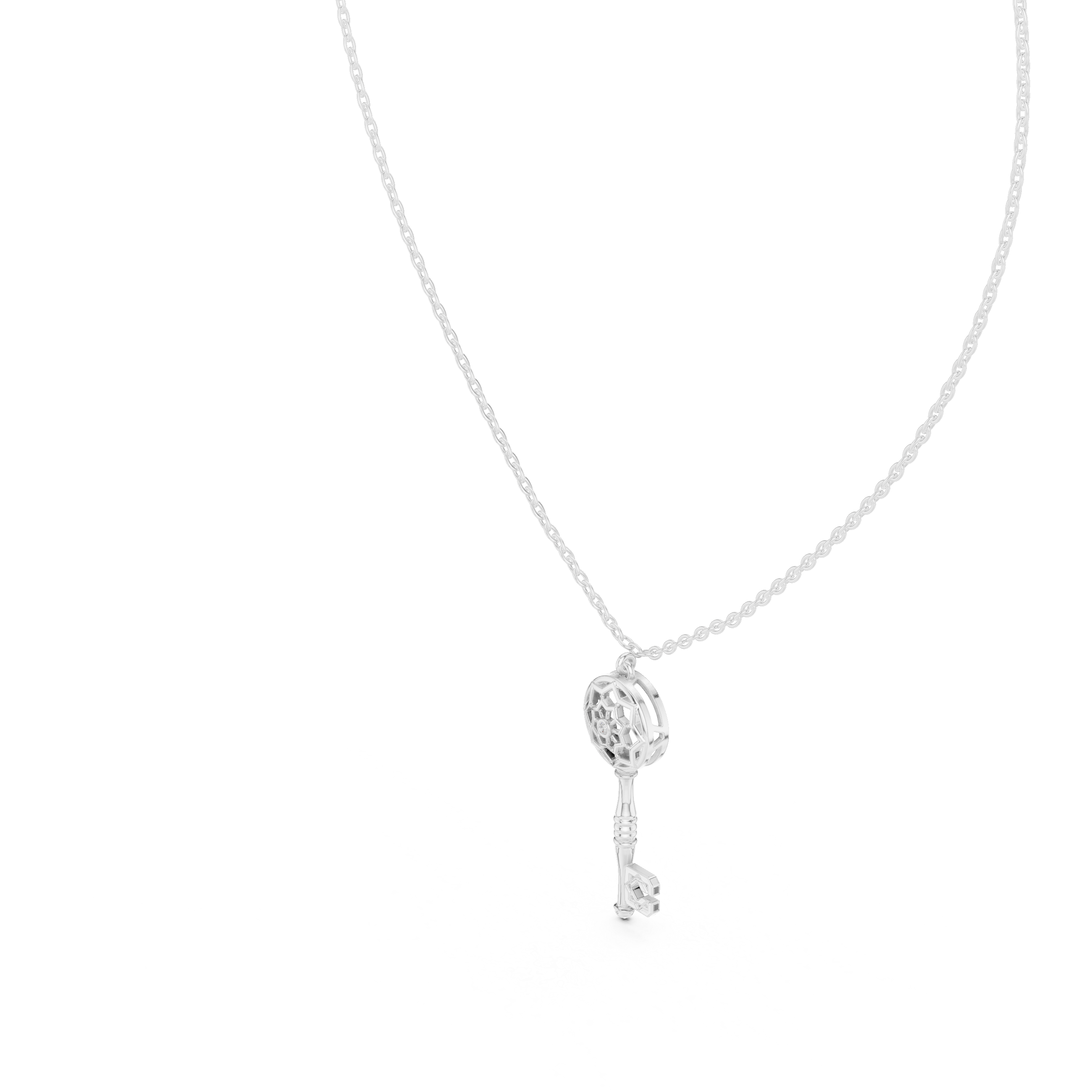 Vintage Key Pendant Necklace
