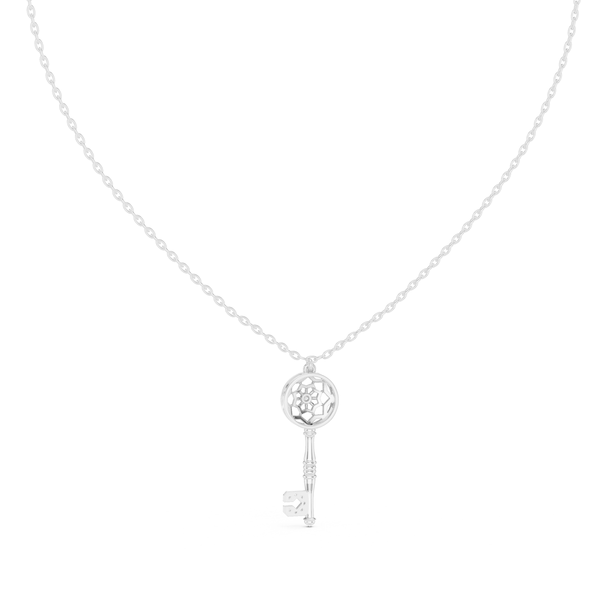 Vintage Key Pendant Necklace