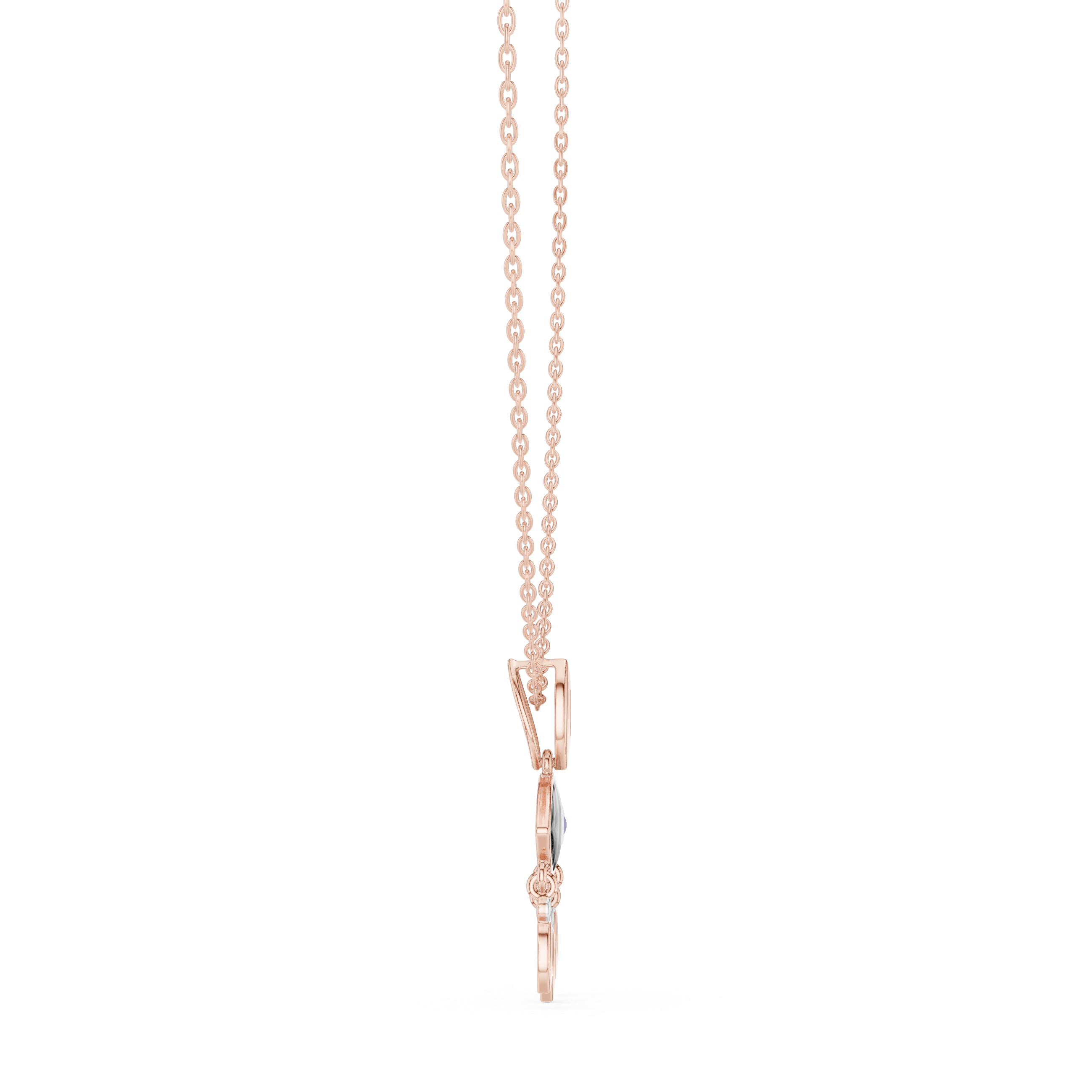 Evil Eye Drop Pendant Necklace