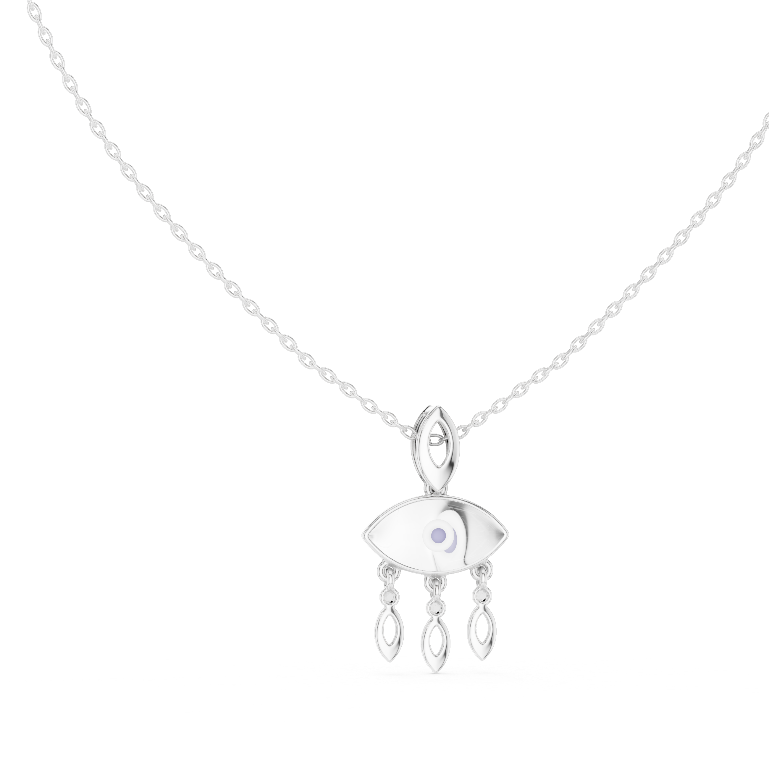 Evil Eye Drop Pendant Necklace