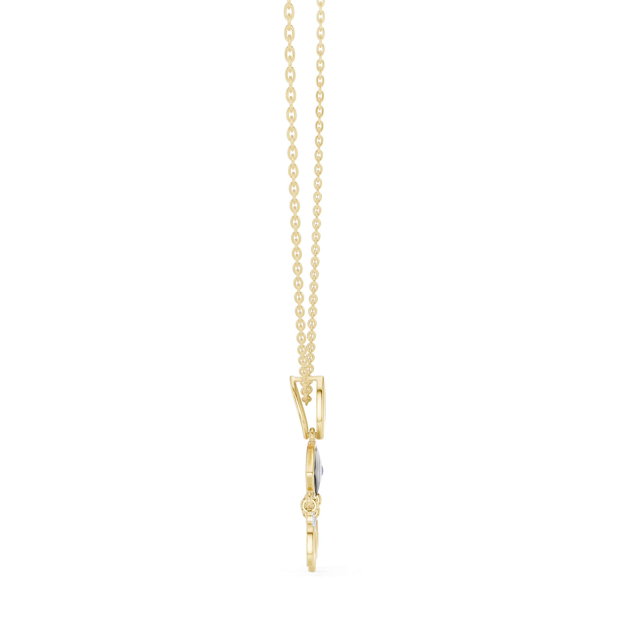 Evil Eye Drop Pendant Necklace