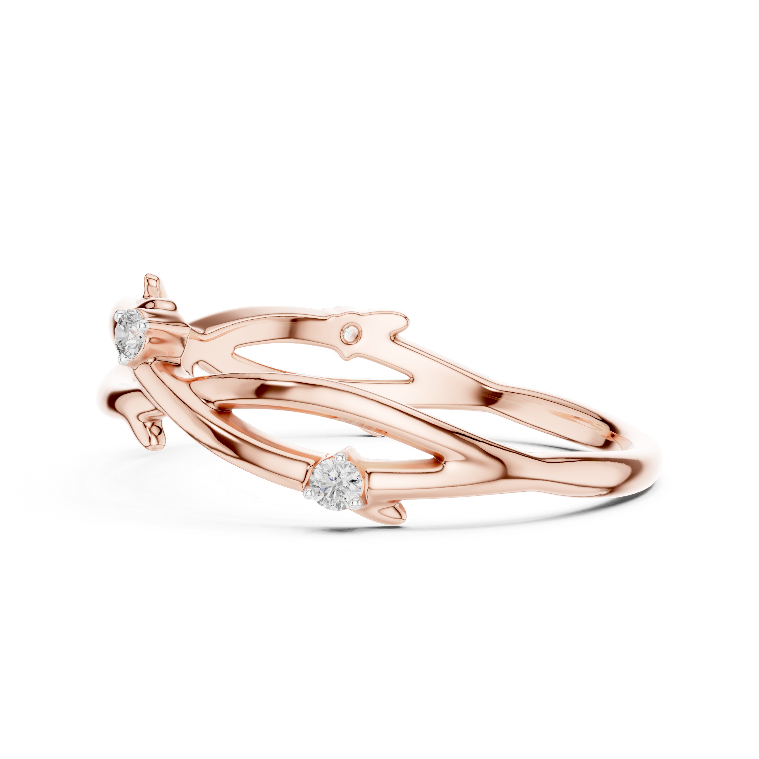 Twisted Vine Diamond Ring