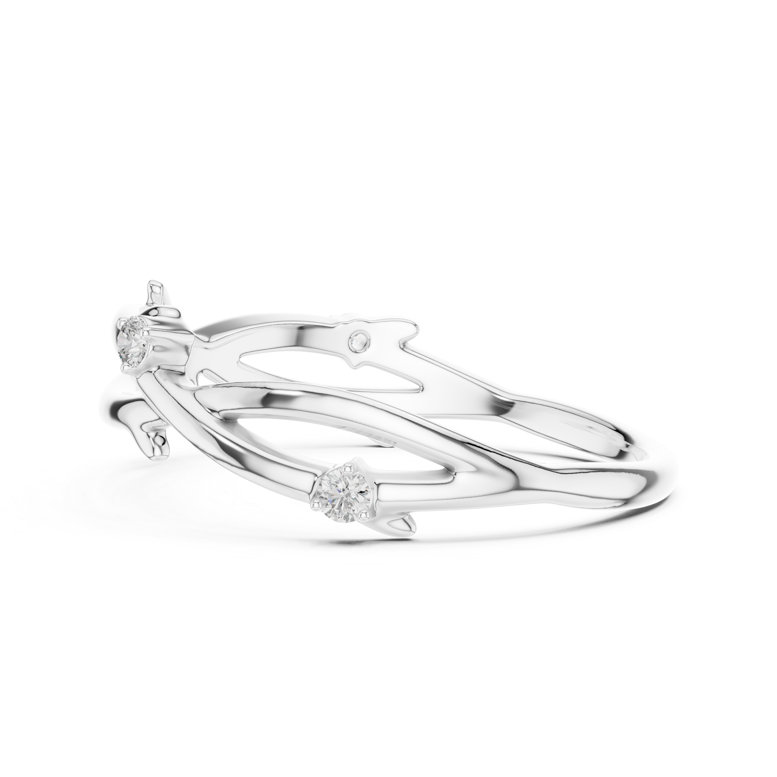 Twisted Vine Diamond Ring