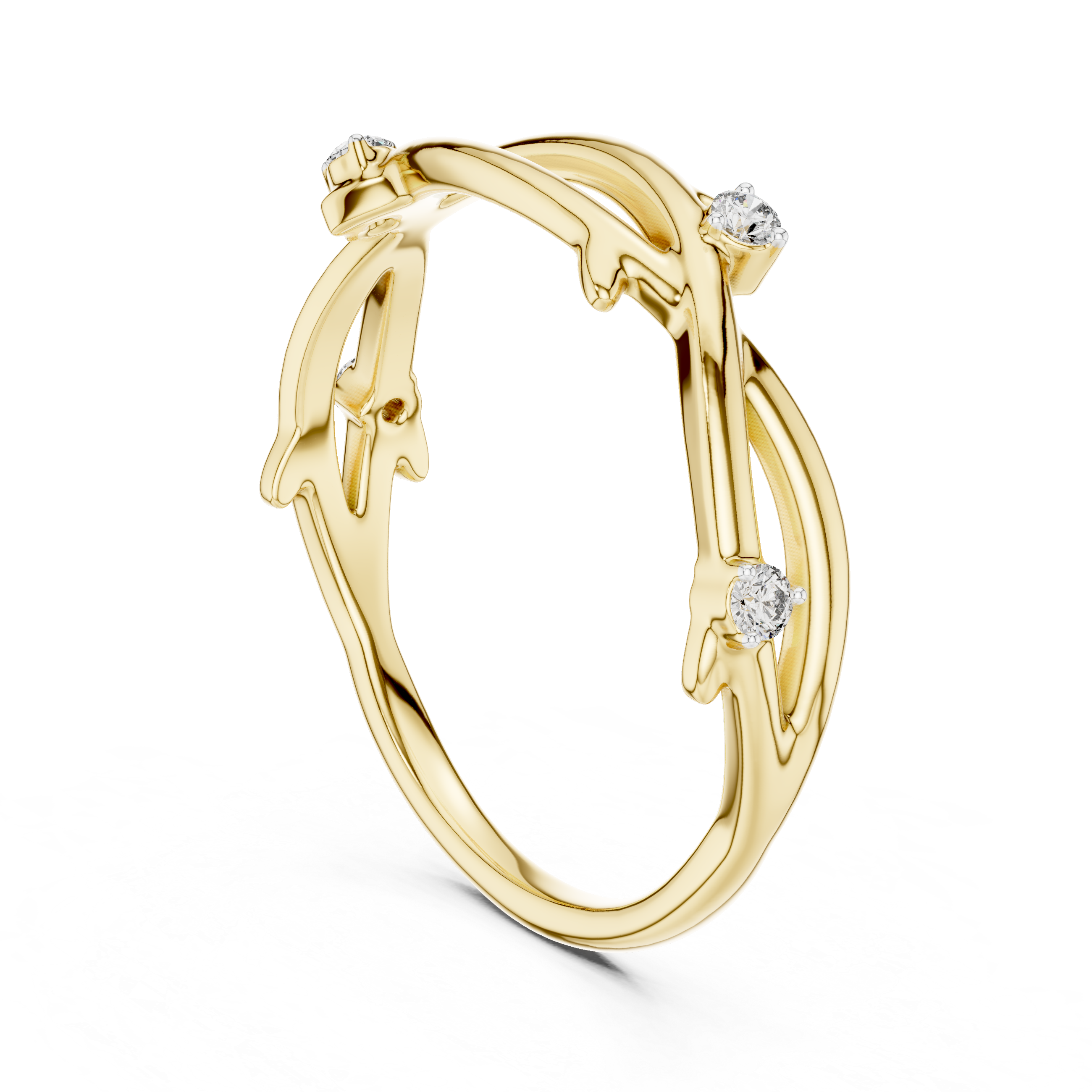 Twisted Vine Diamond Ring