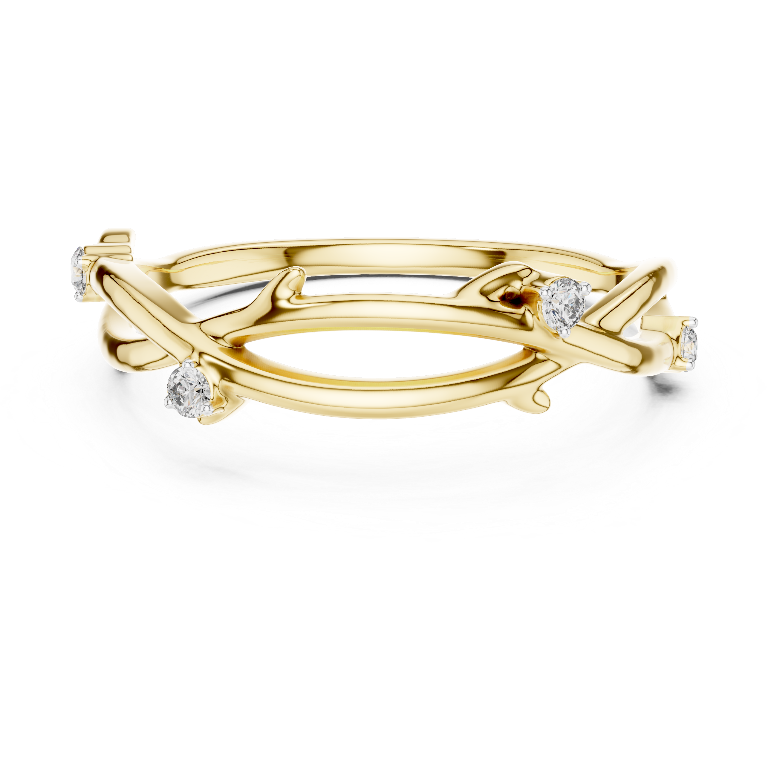 Twisted Vine Diamond Ring