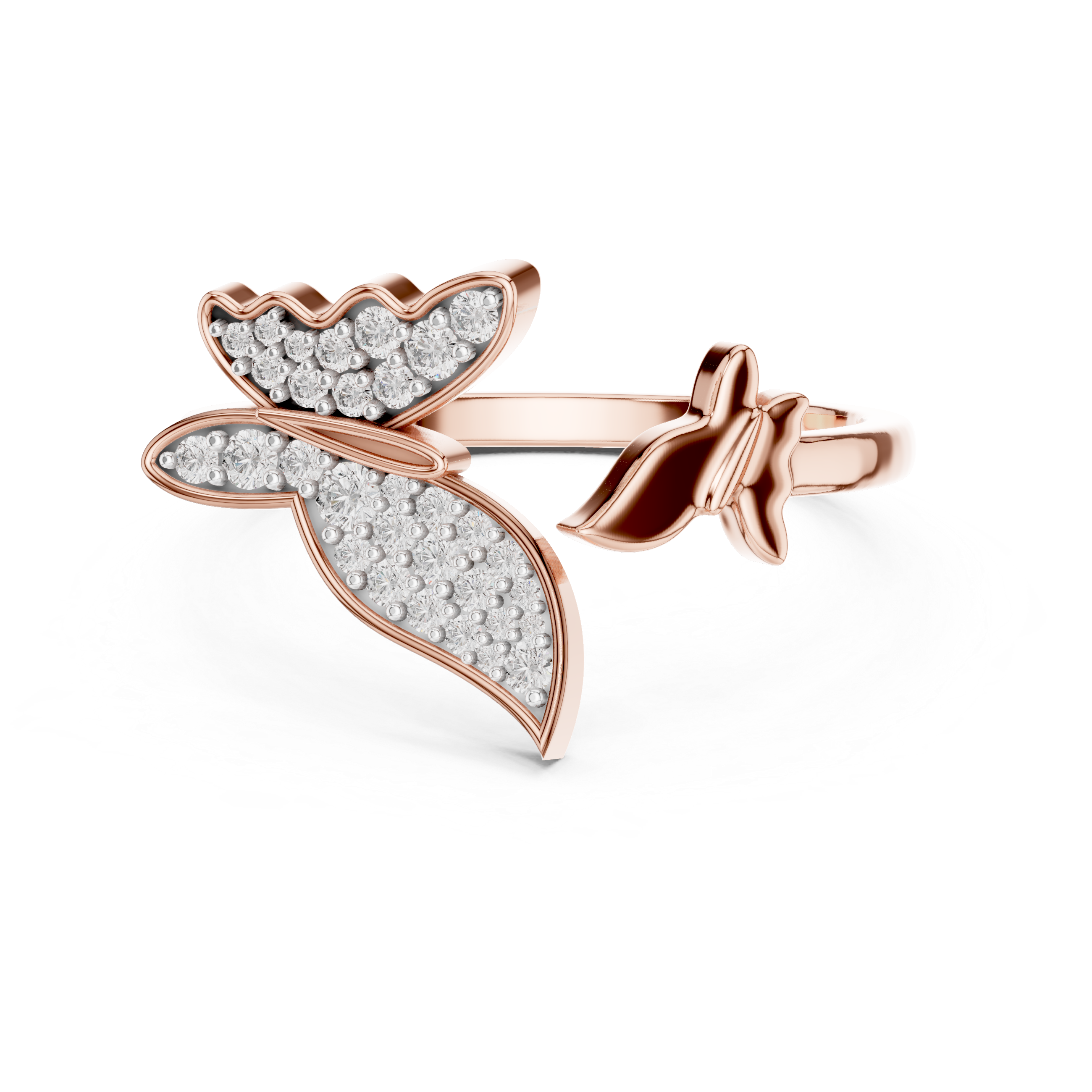 Butterfly Diamond Statement Ring
