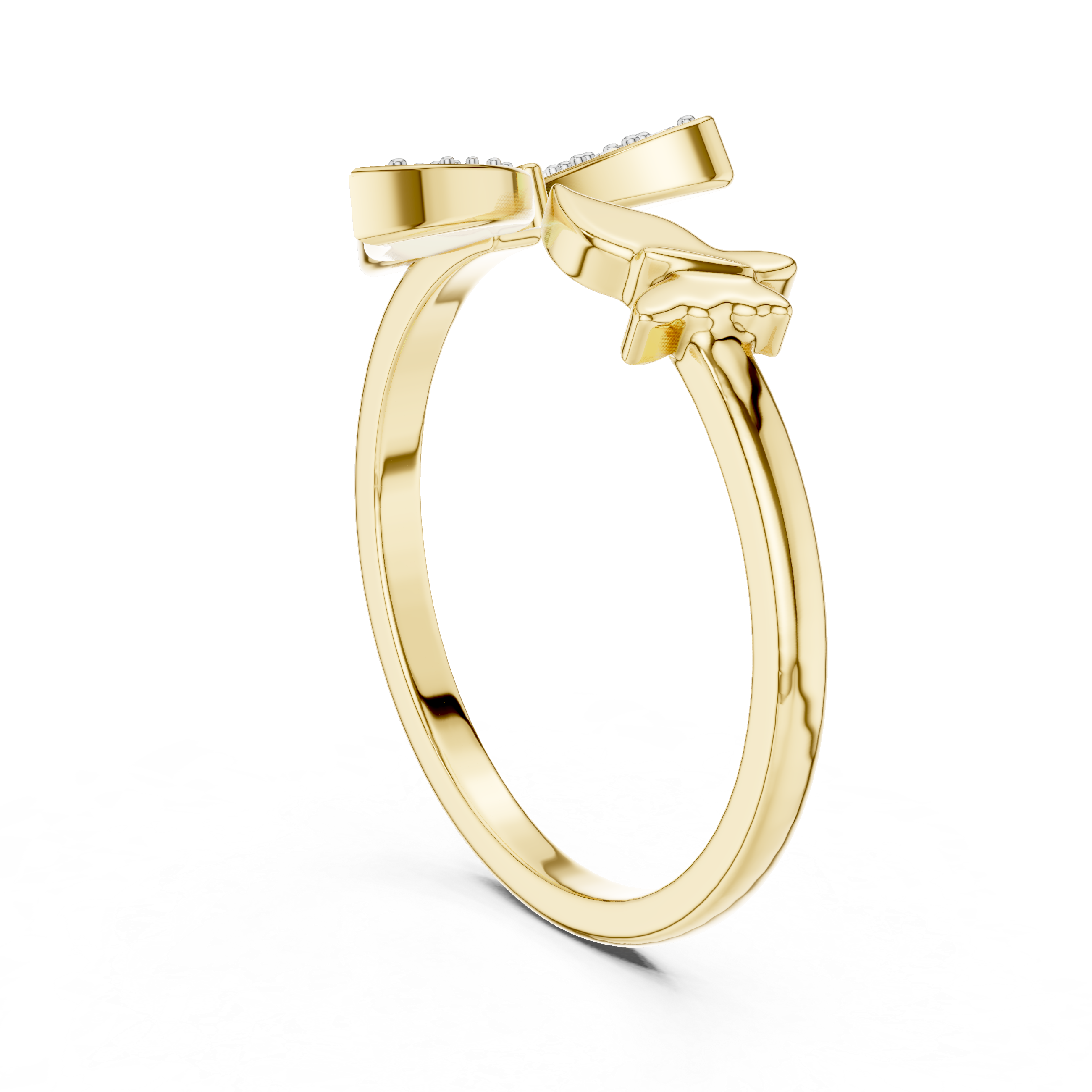 Butterfly Diamond Statement Ring