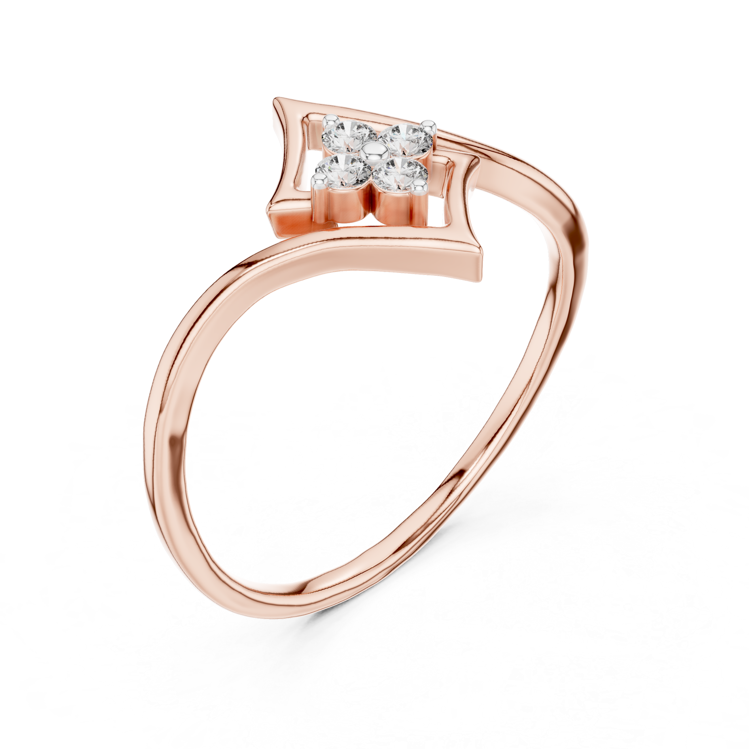 Geometric Diamond Cluster Ring