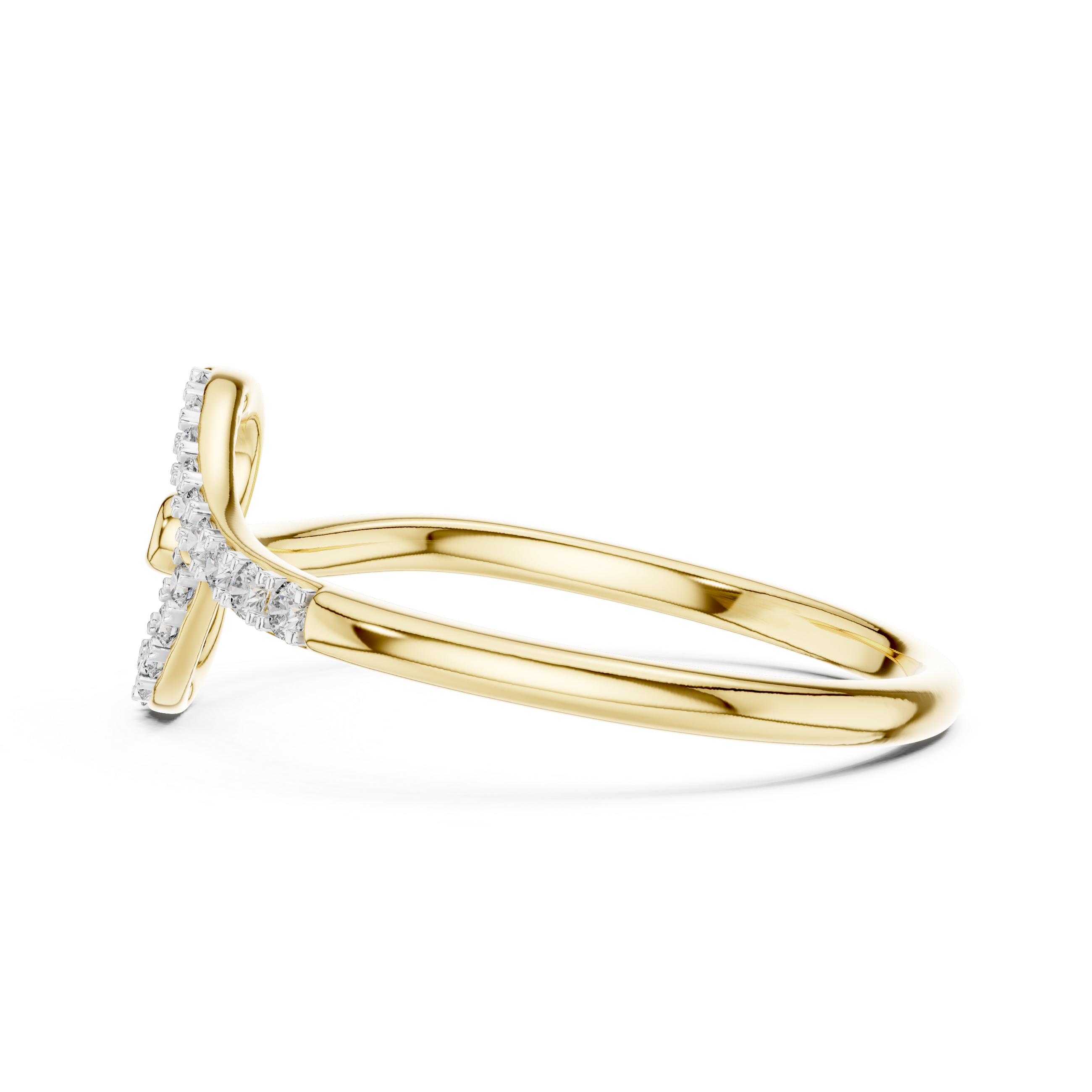 Diamond Accent Swirl Heart Ring