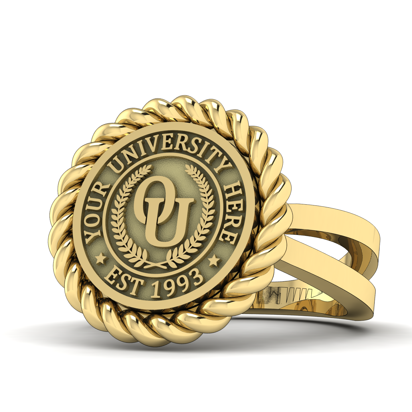 Lubid | Knife Edge Band Custom College Ring