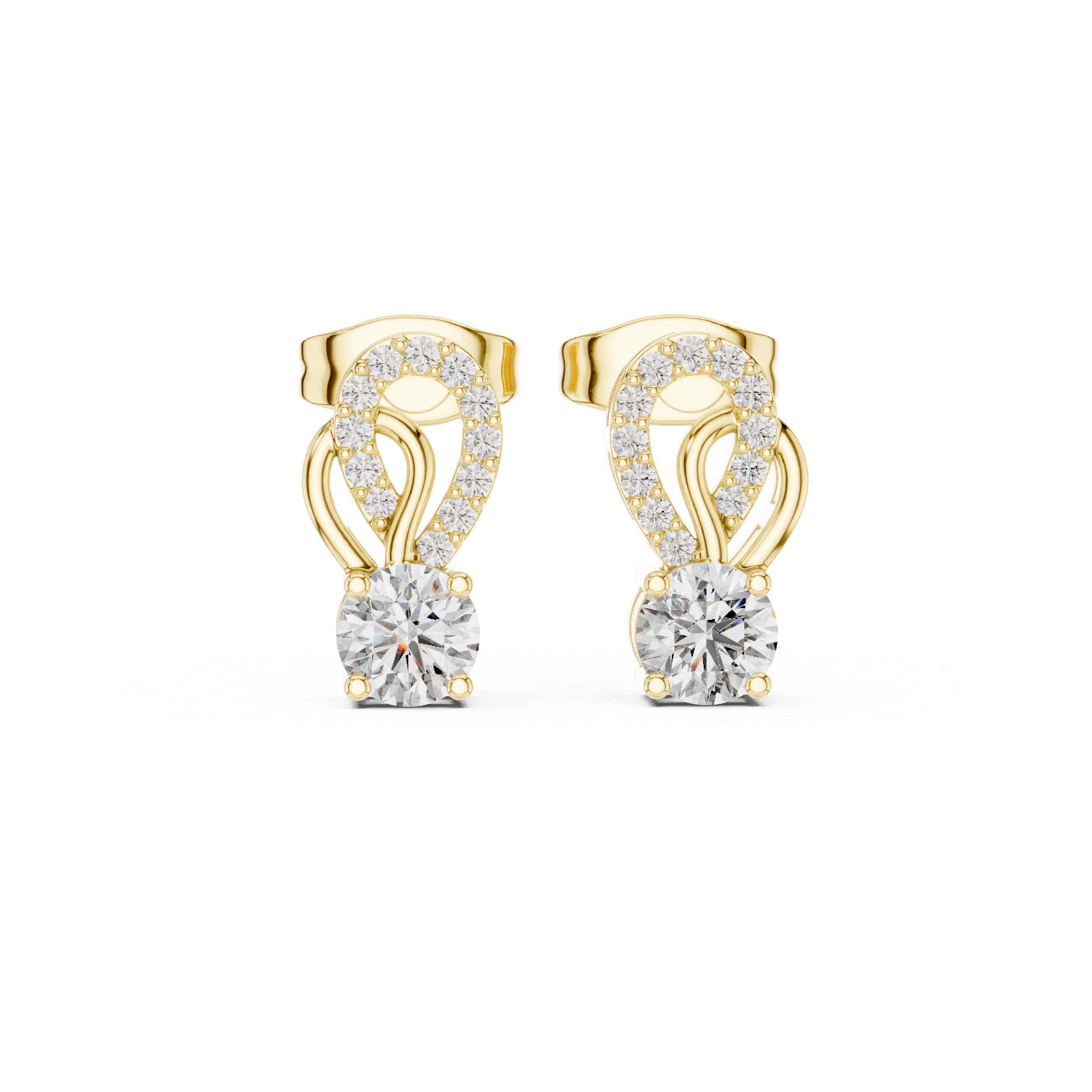 Elegant Diamond Drop Earrings