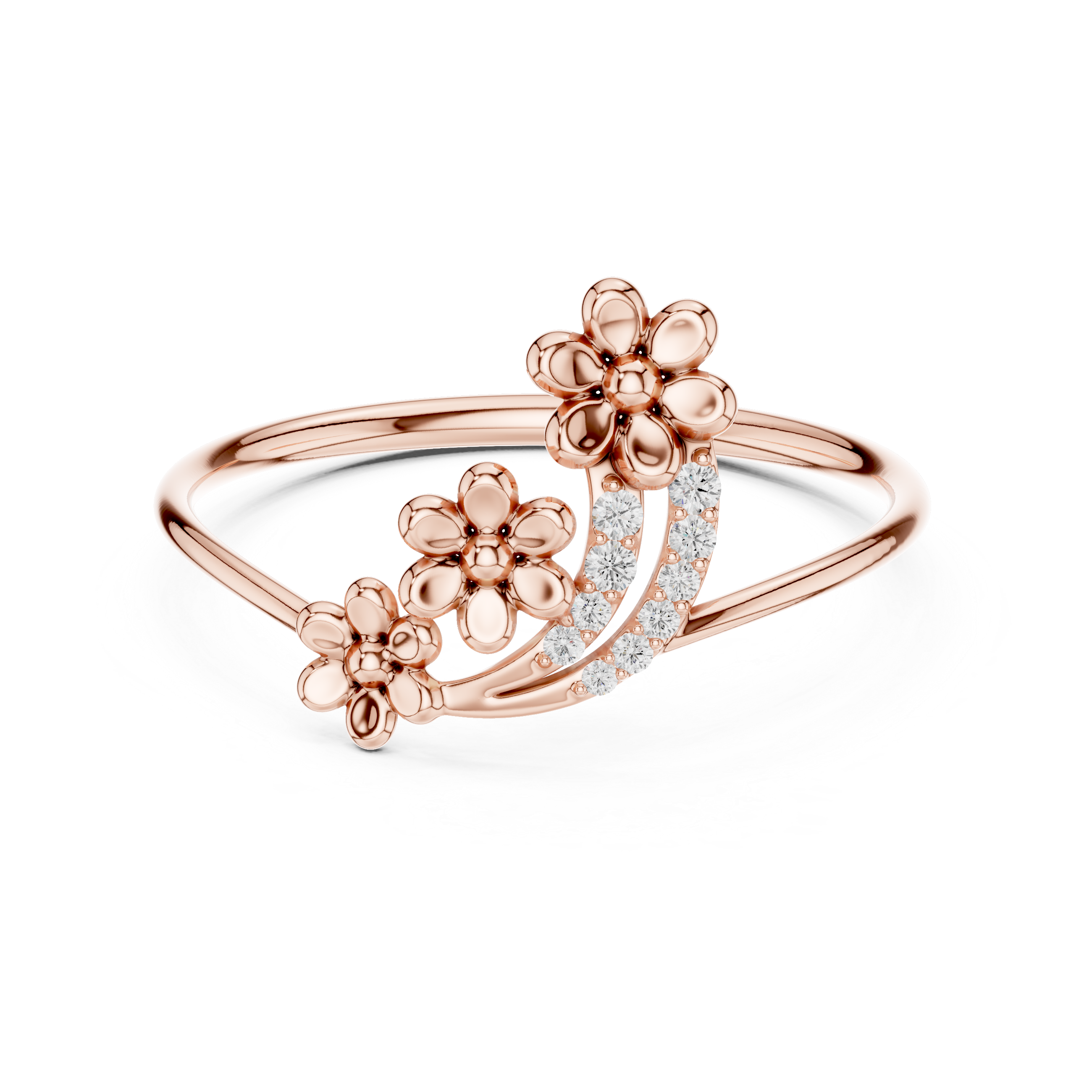 Luxury Floral Diamond Ring