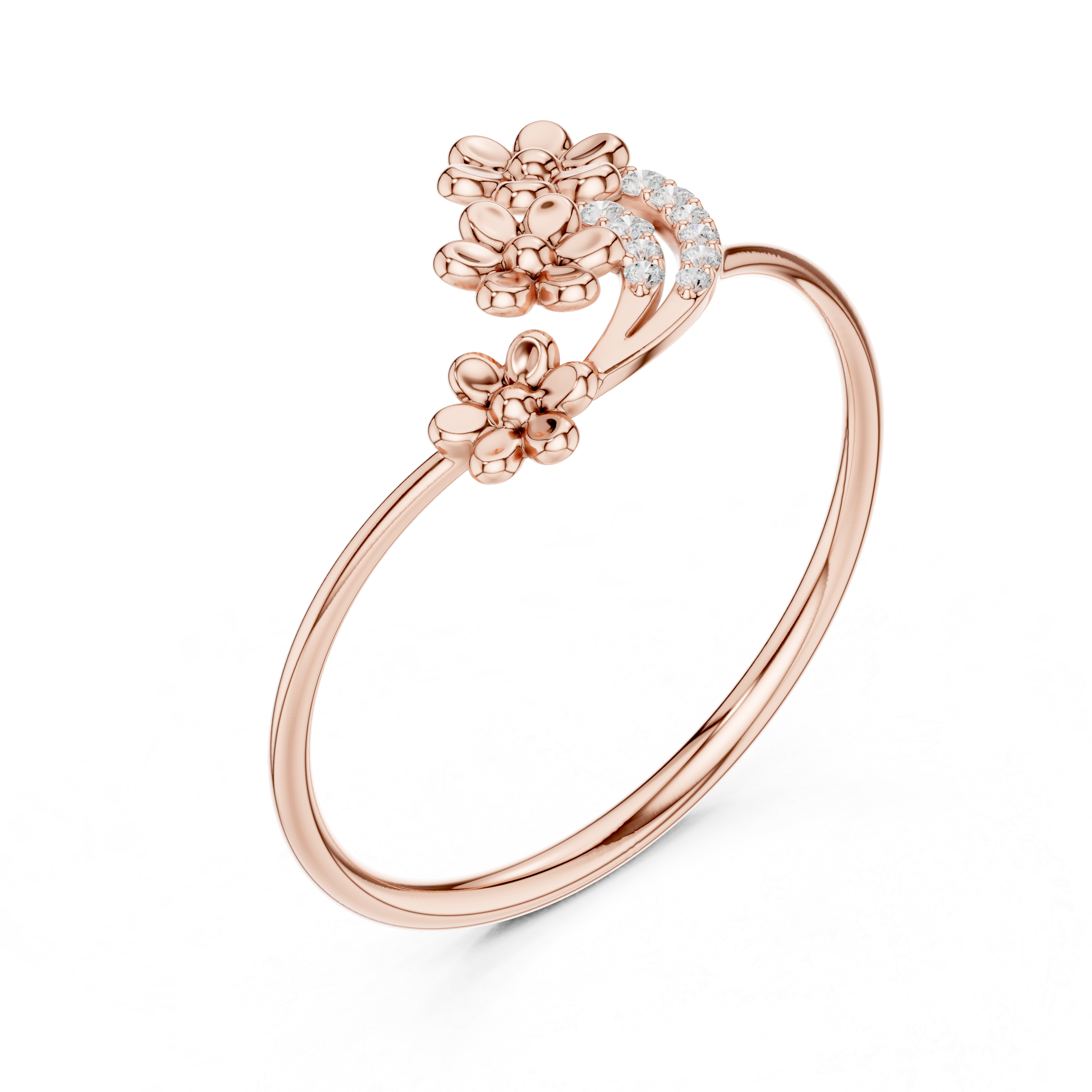 Luxury Floral Diamond Ring