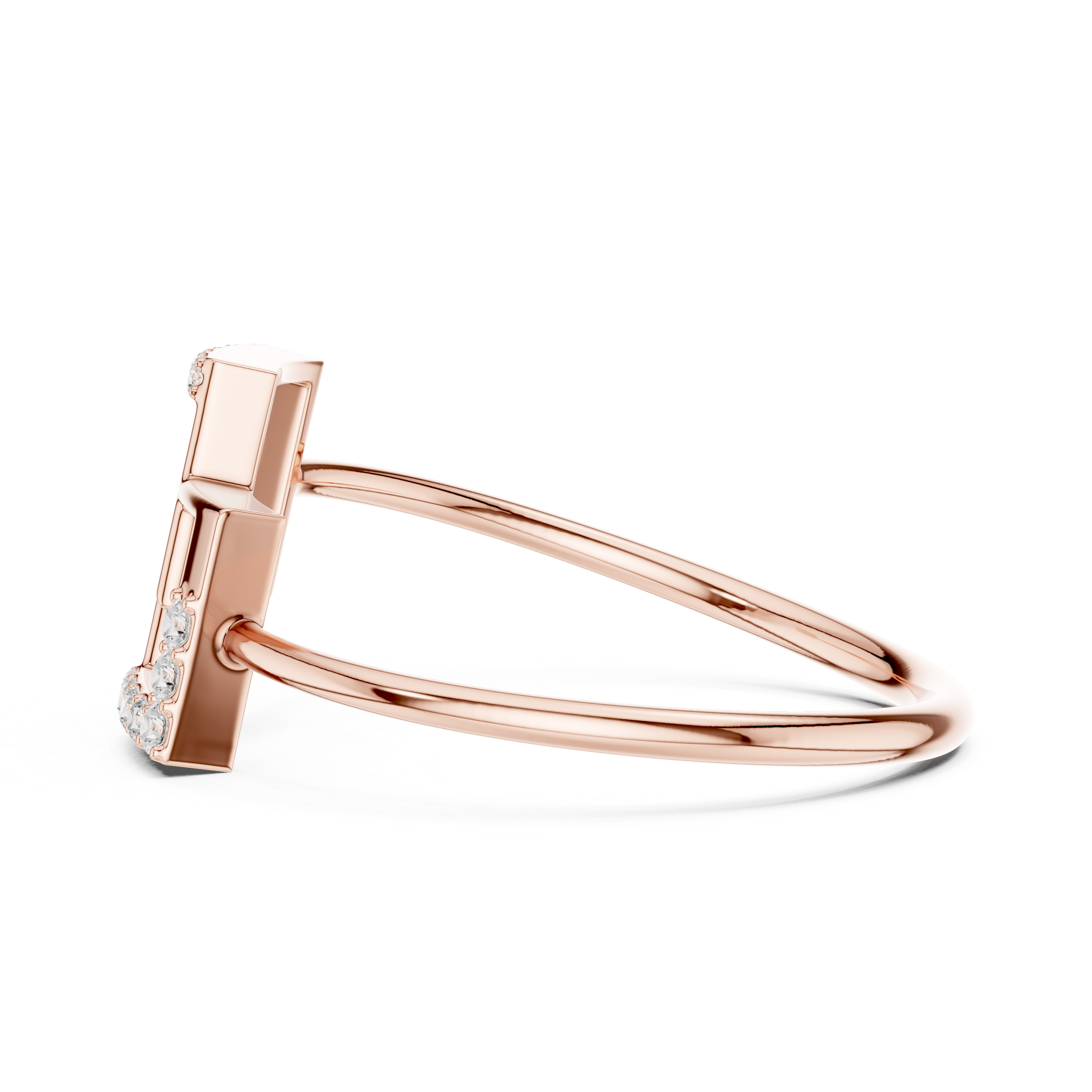Luxury Geometric Diamond Ring
