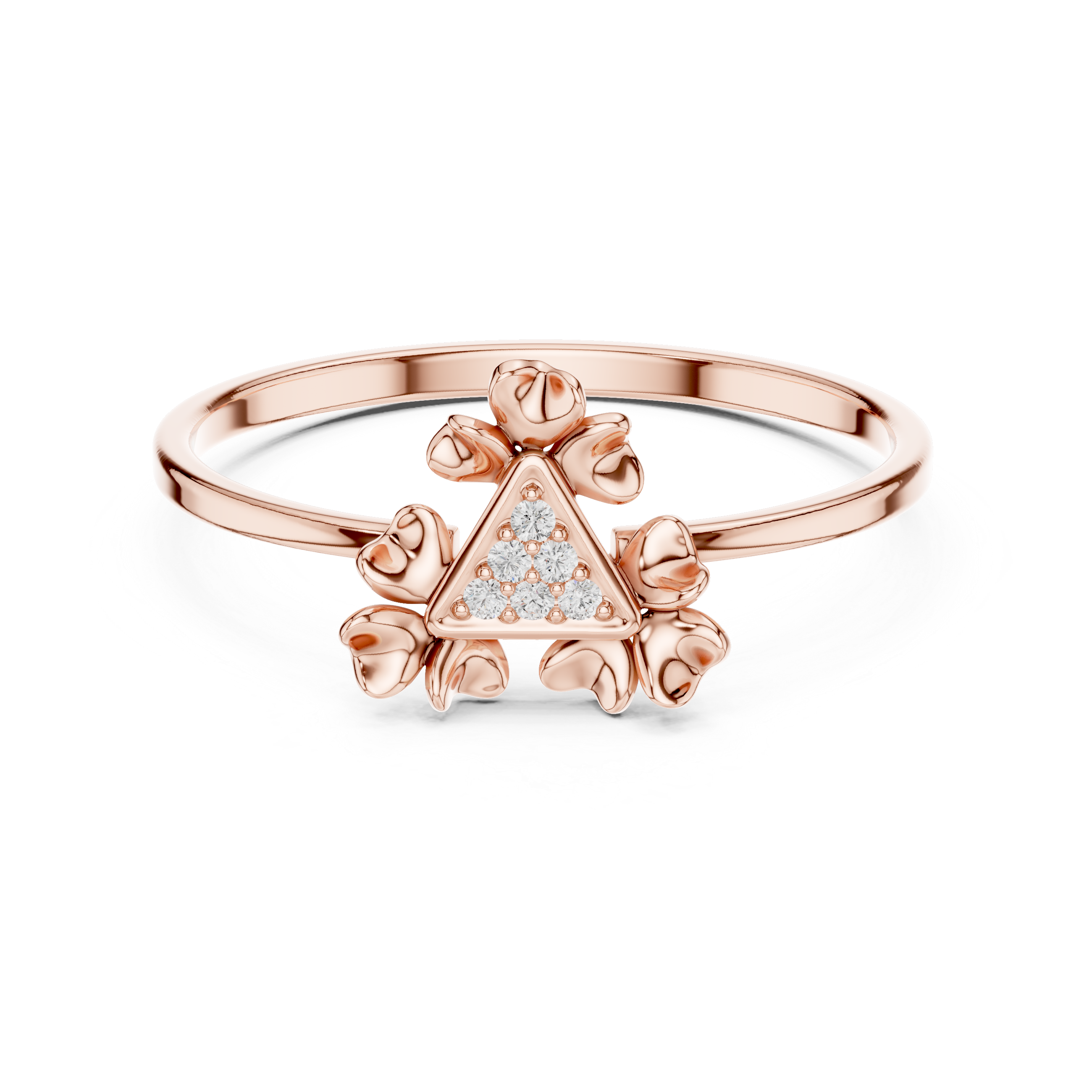 Luxury Clover Diamond Ring