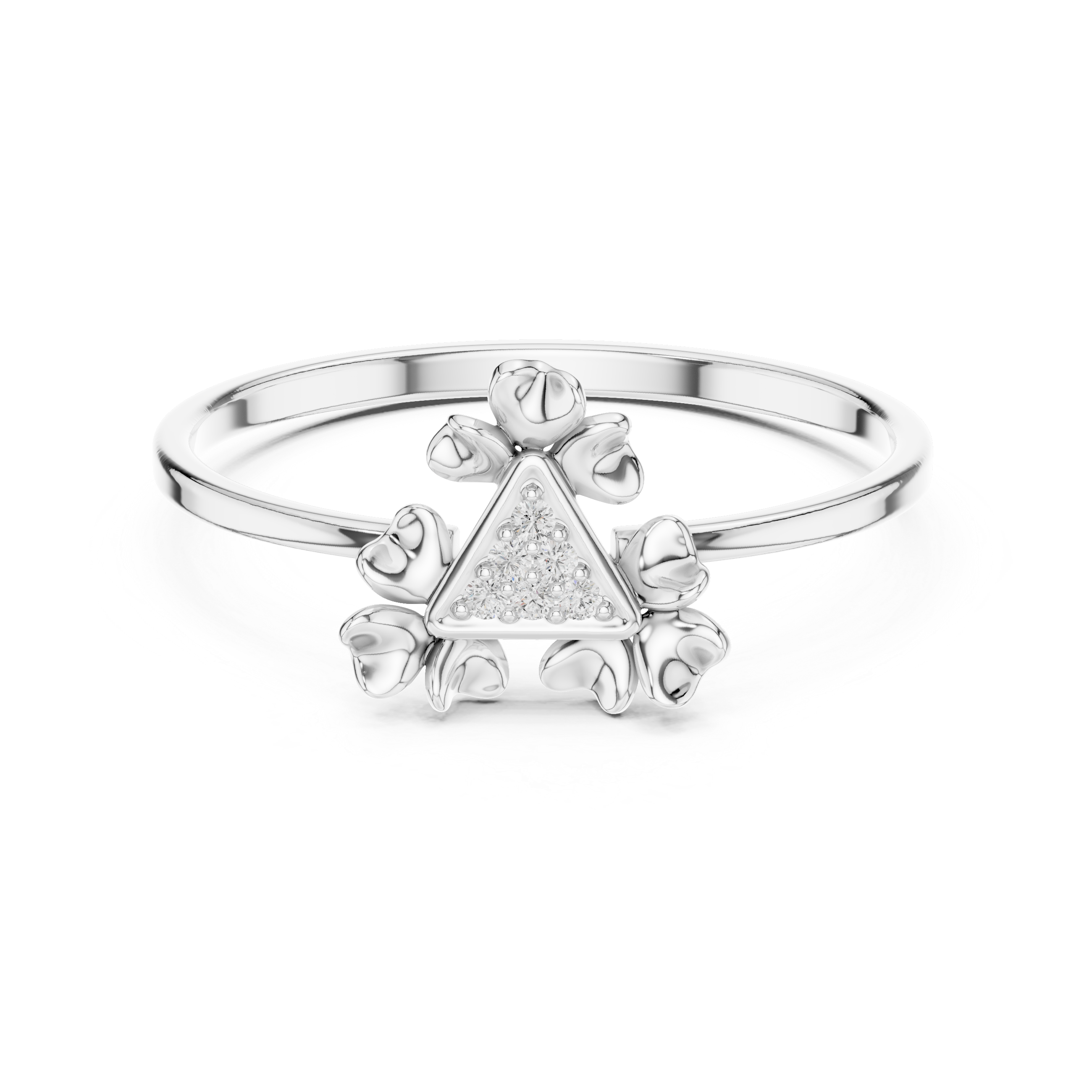 Luxury Clover Diamond Ring