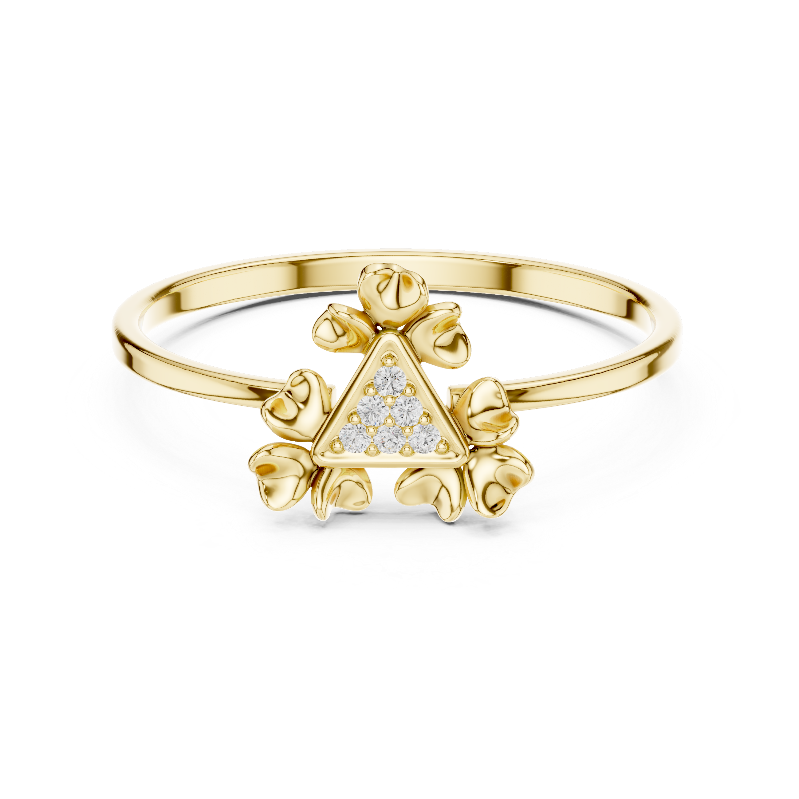 Luxury Clover Diamond Ring