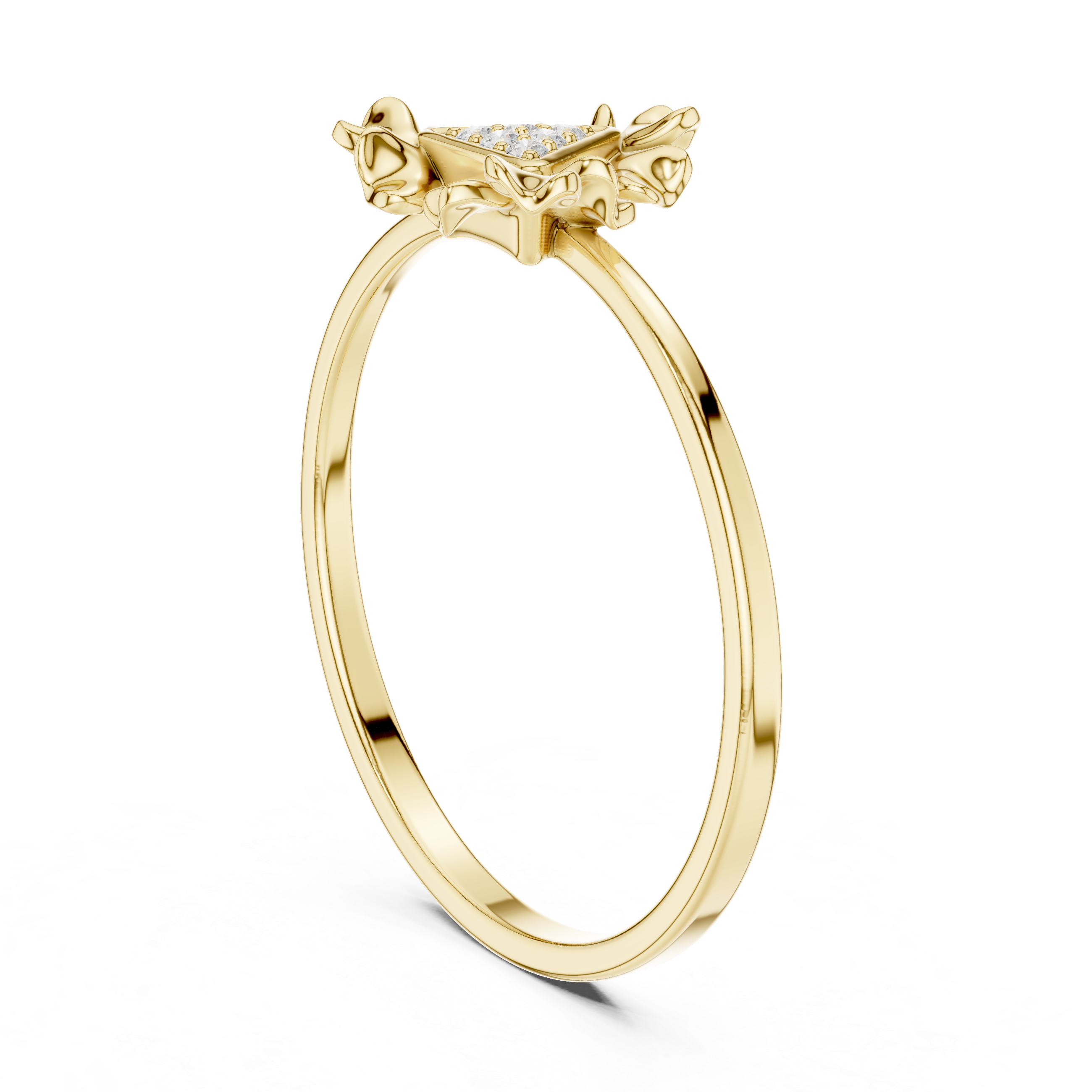 Luxury Clover Diamond Ring