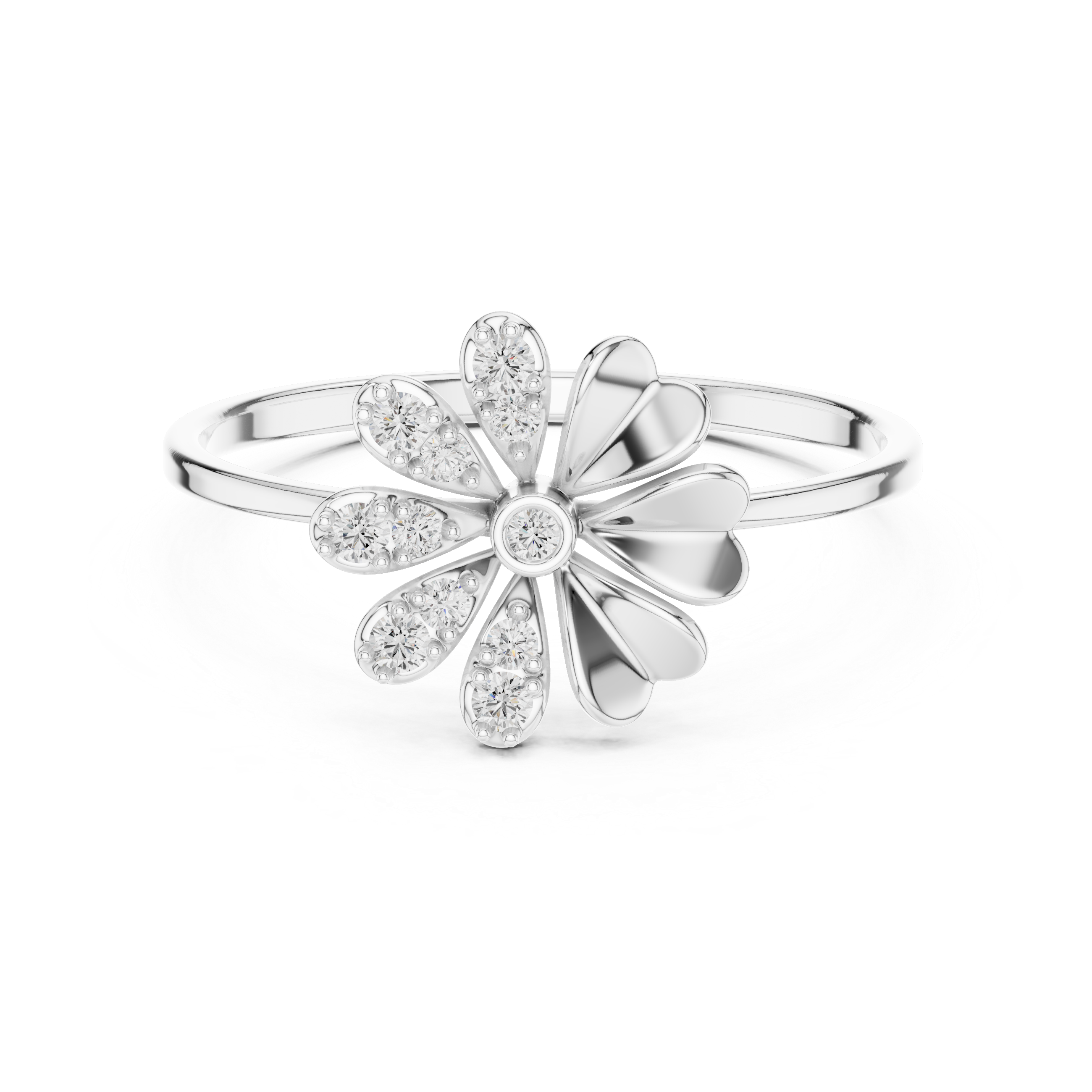 Luxury Daisy Diamond Ring