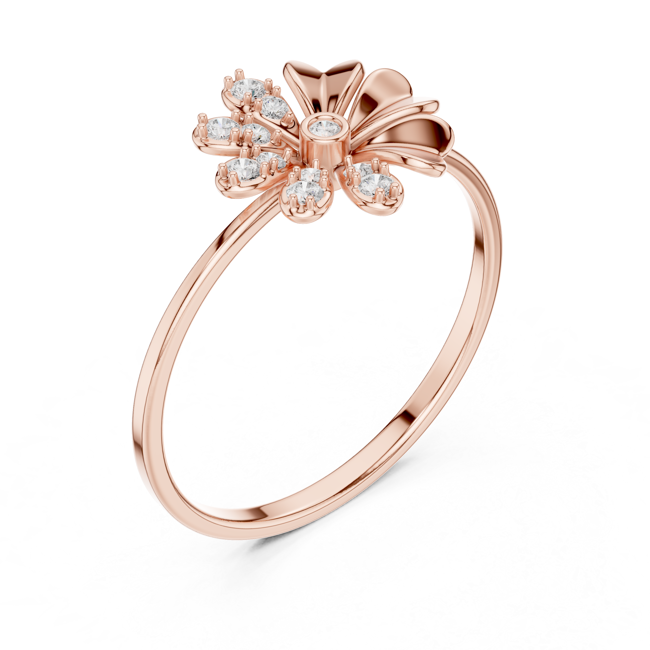 Luxury Daisy Diamond Ring