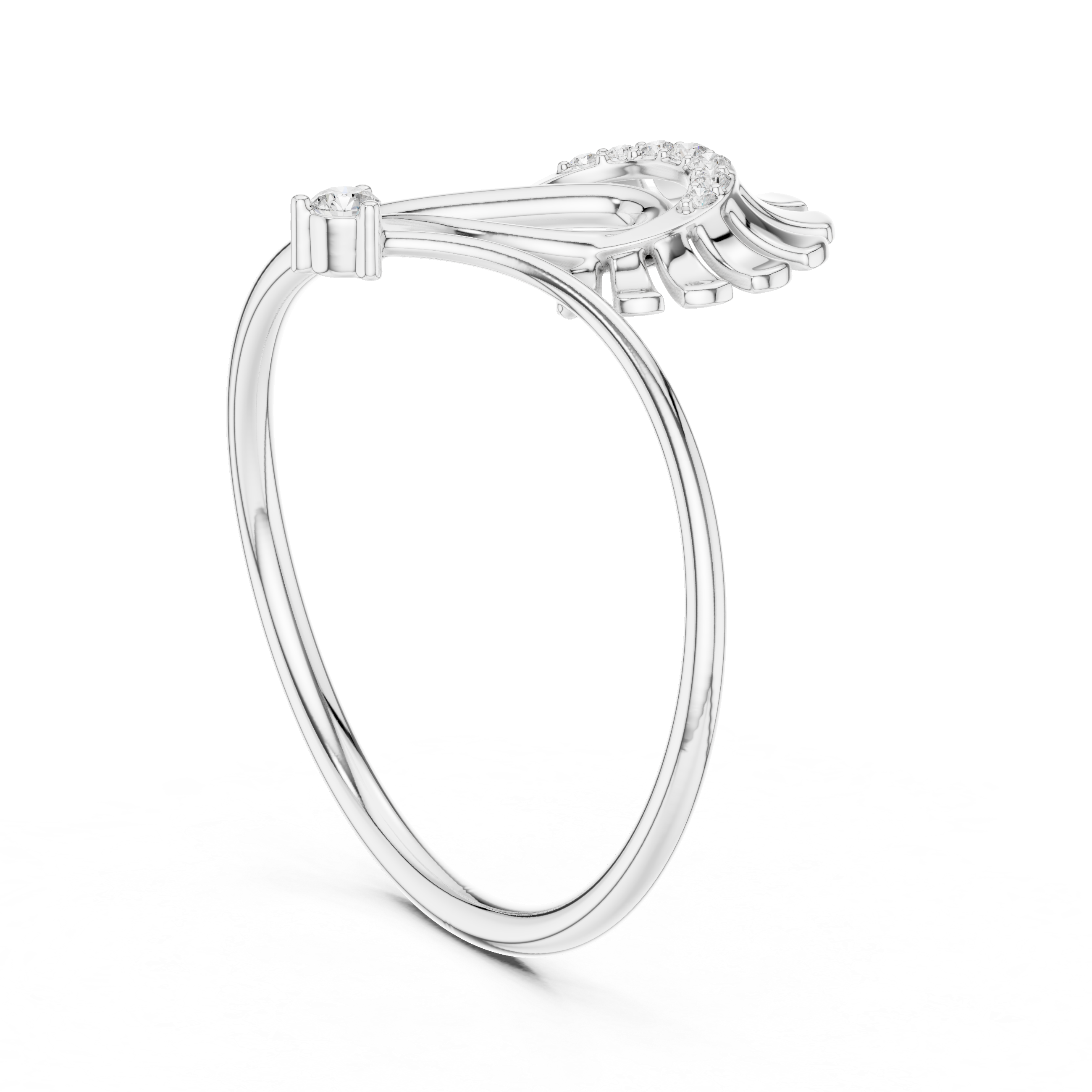Luxury Sunrise Diamond Ring
