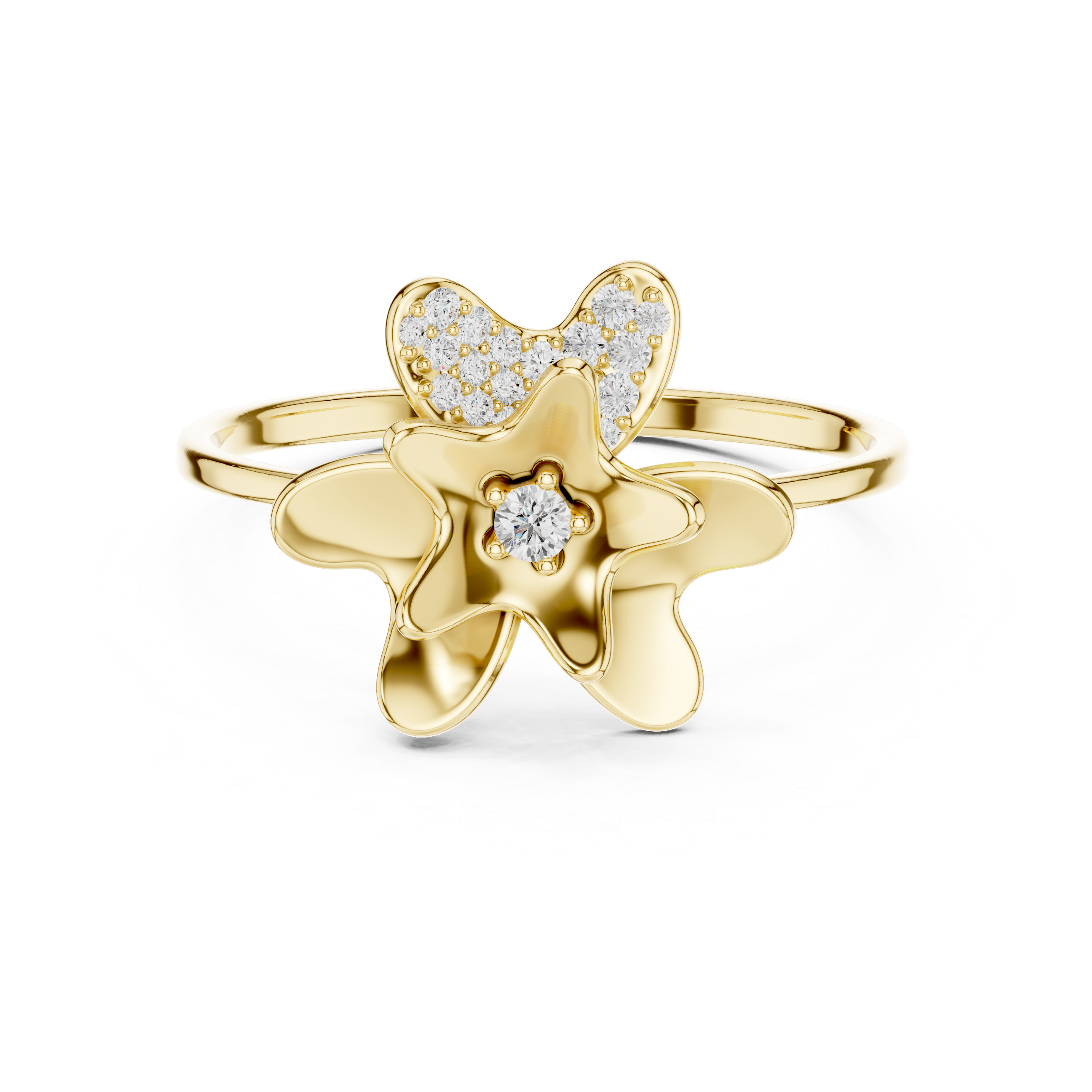 Luxury Flower Diamond Ring