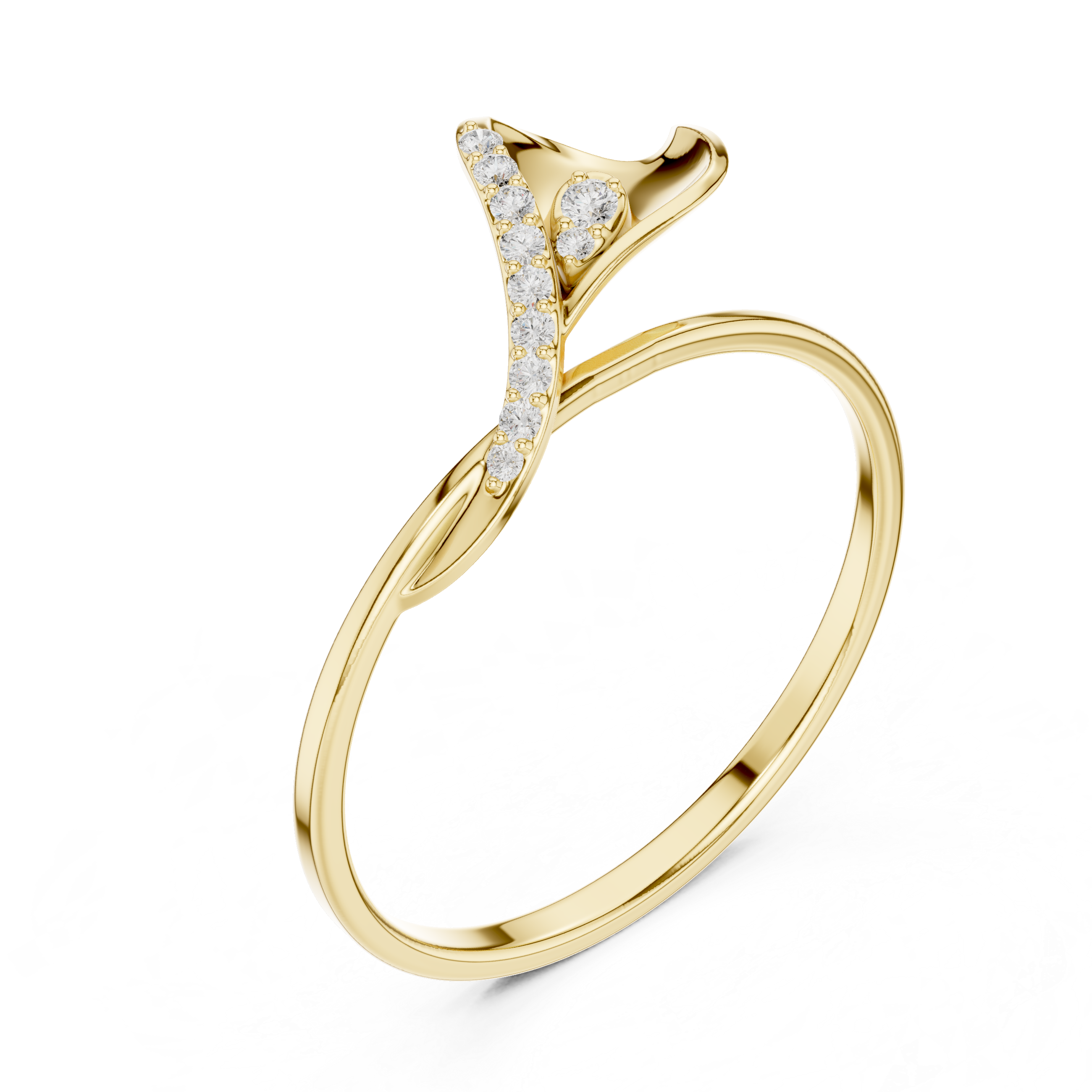 Luxury Calla Diamond Ring