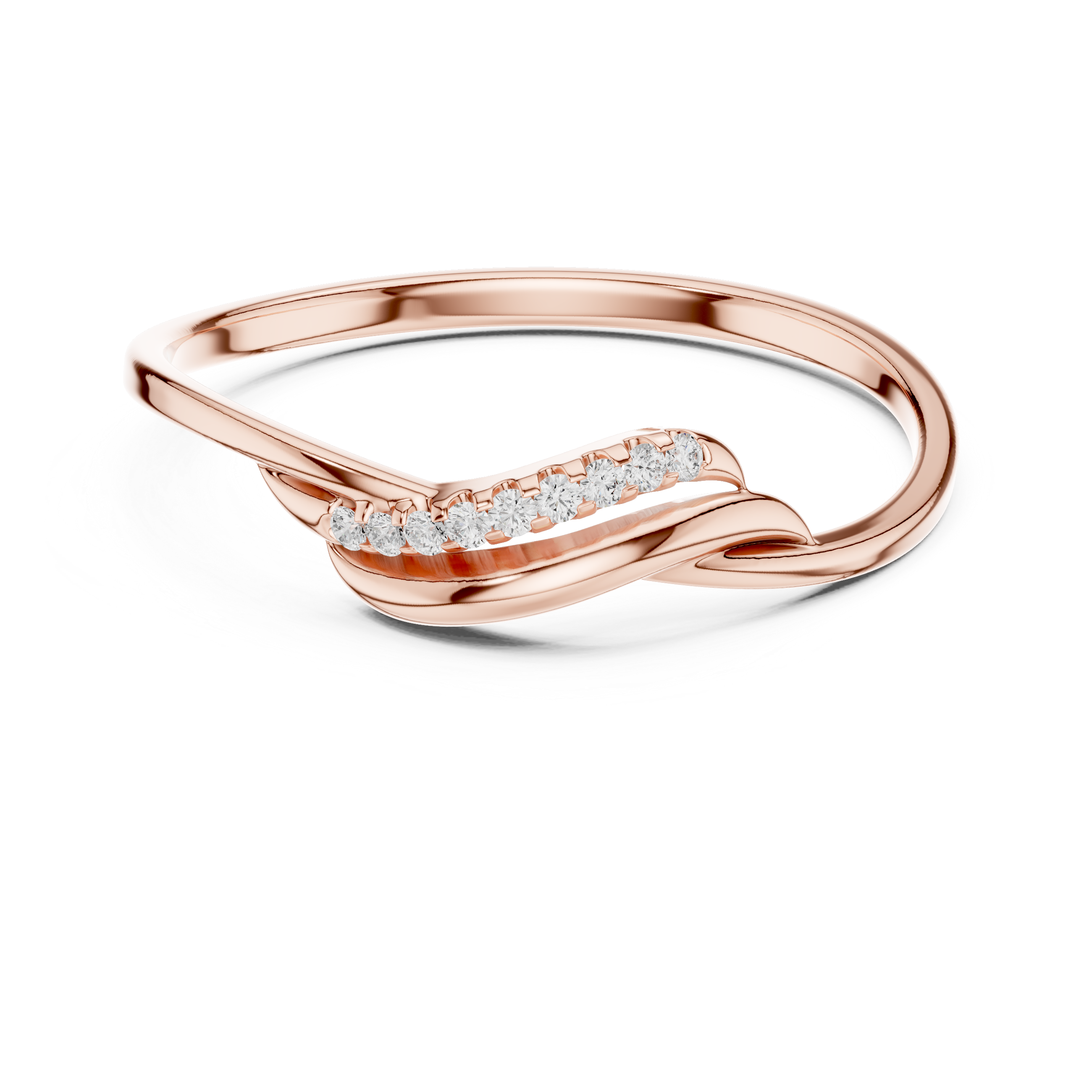 Luxury Wave Diamond Ring