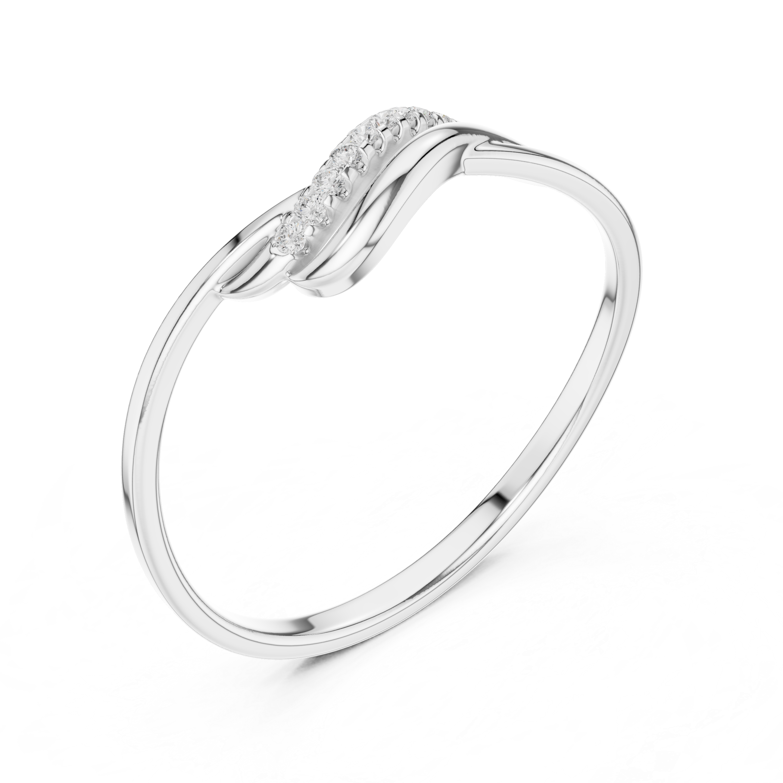 Luxury Wave Diamond Ring