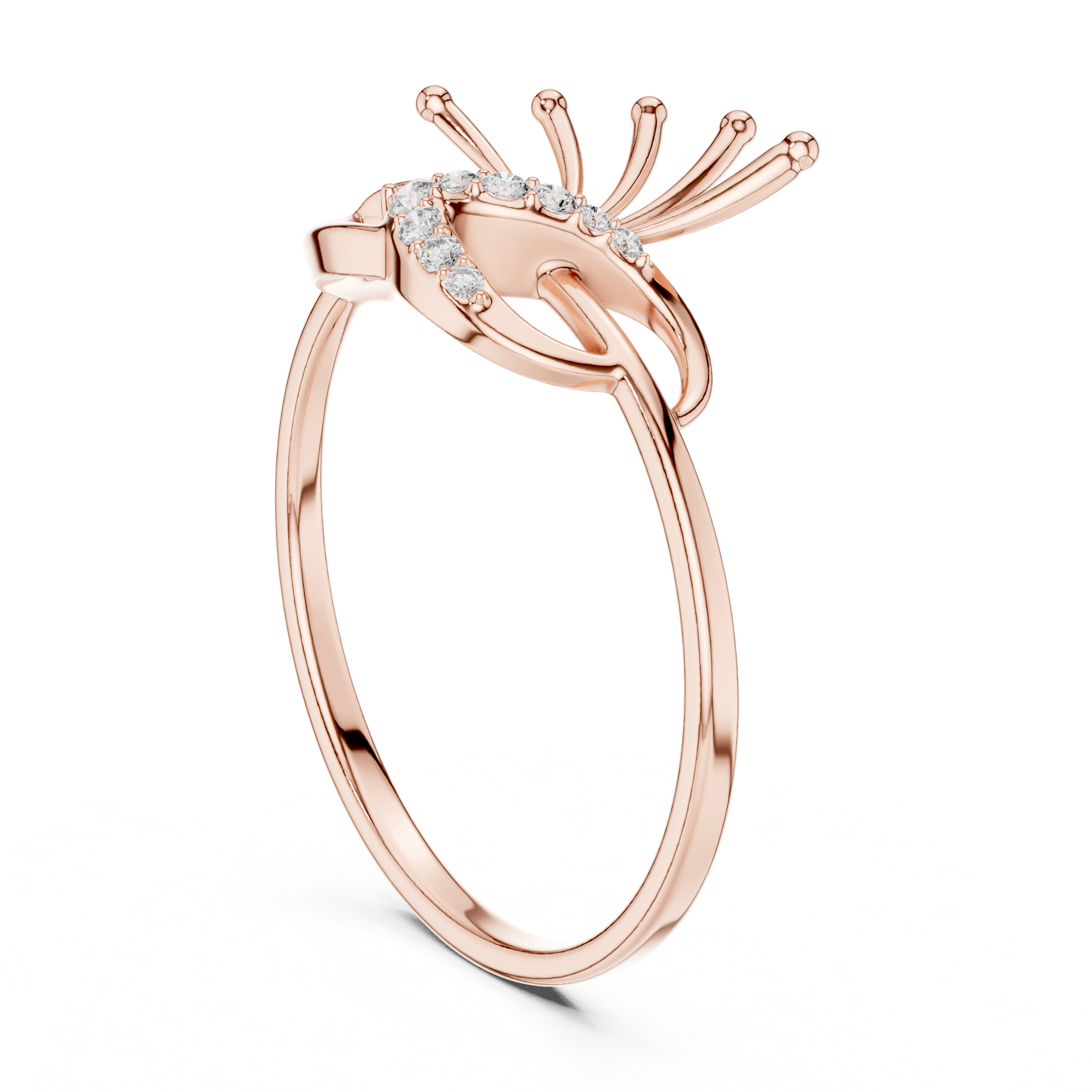 Luxury Abstract Diamond Ring