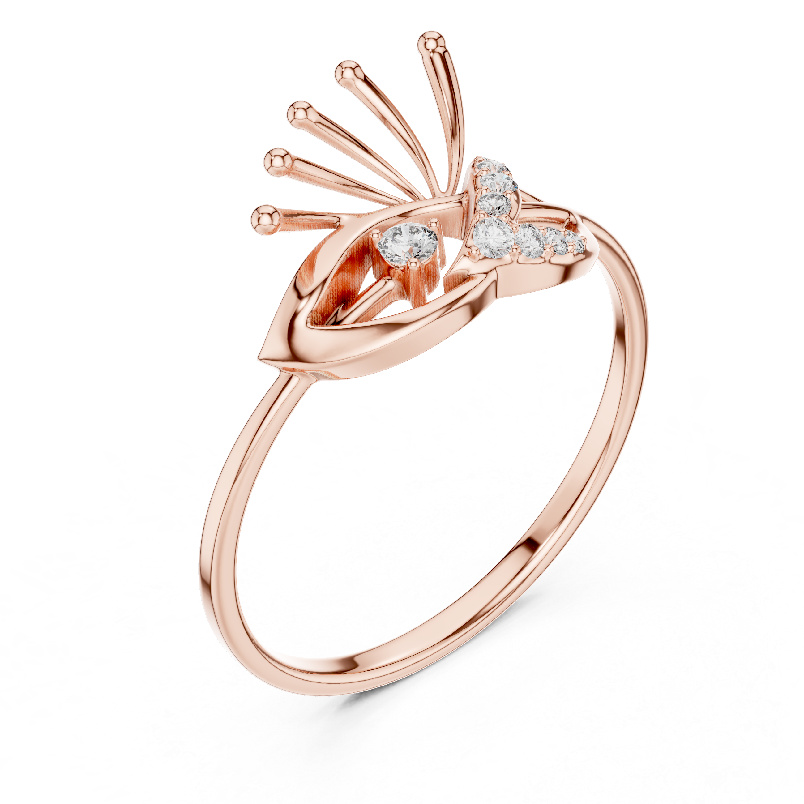 Luxury Abstract Diamond Ring