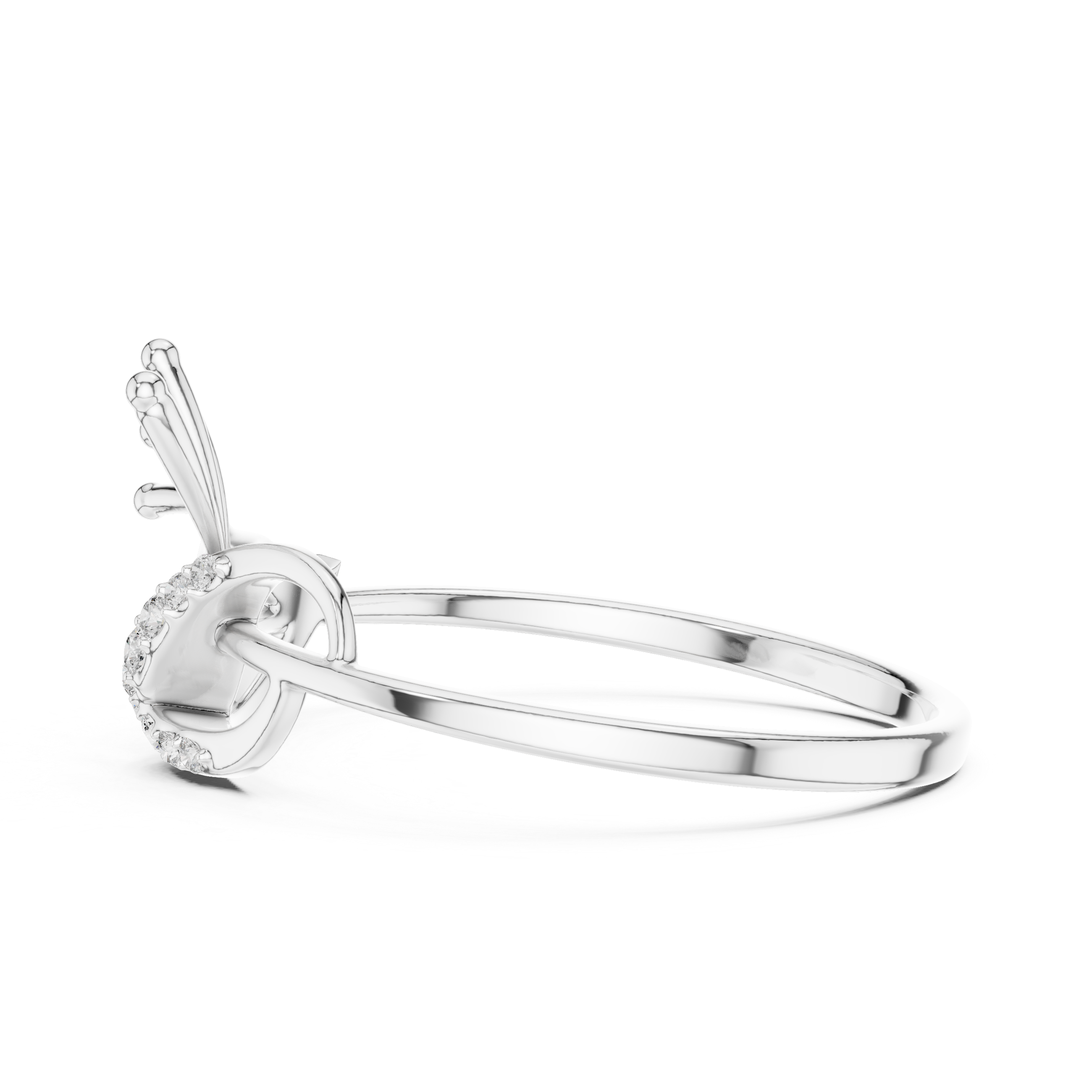 Luxury Abstract Diamond Ring