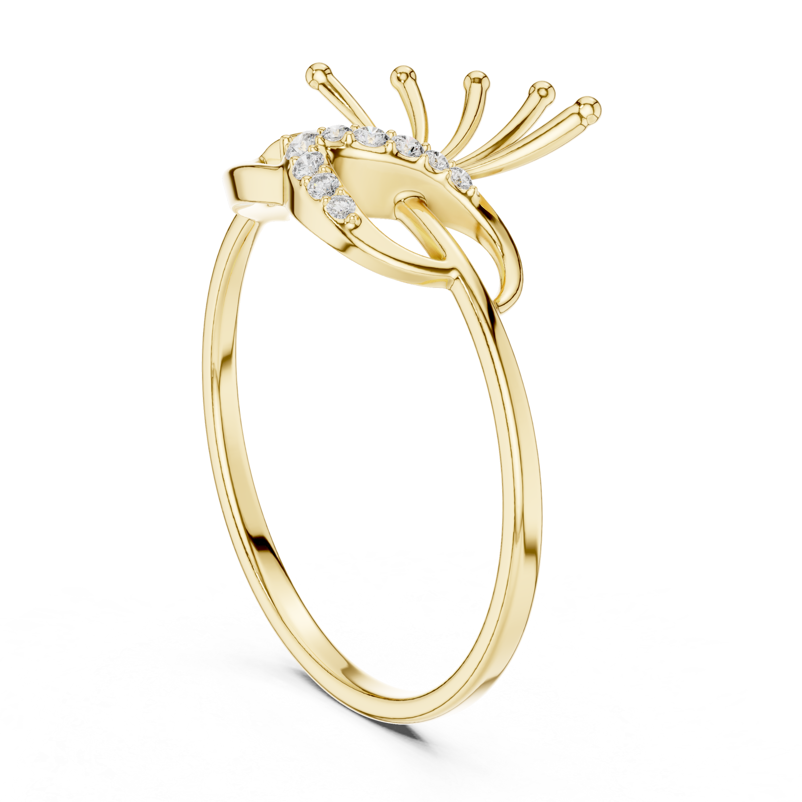 Luxury Abstract Diamond Ring