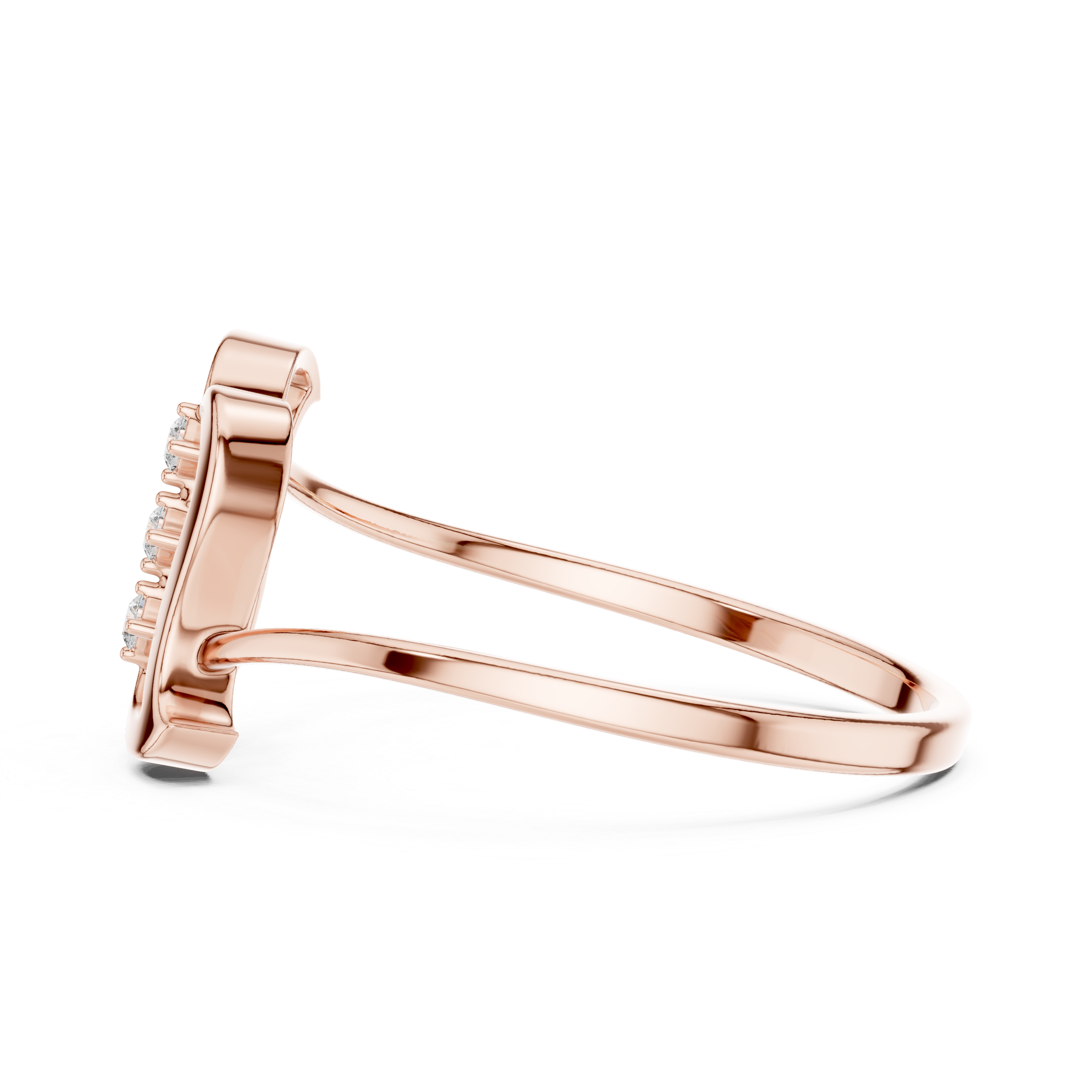 Luxury Ribbon Diamond Ring