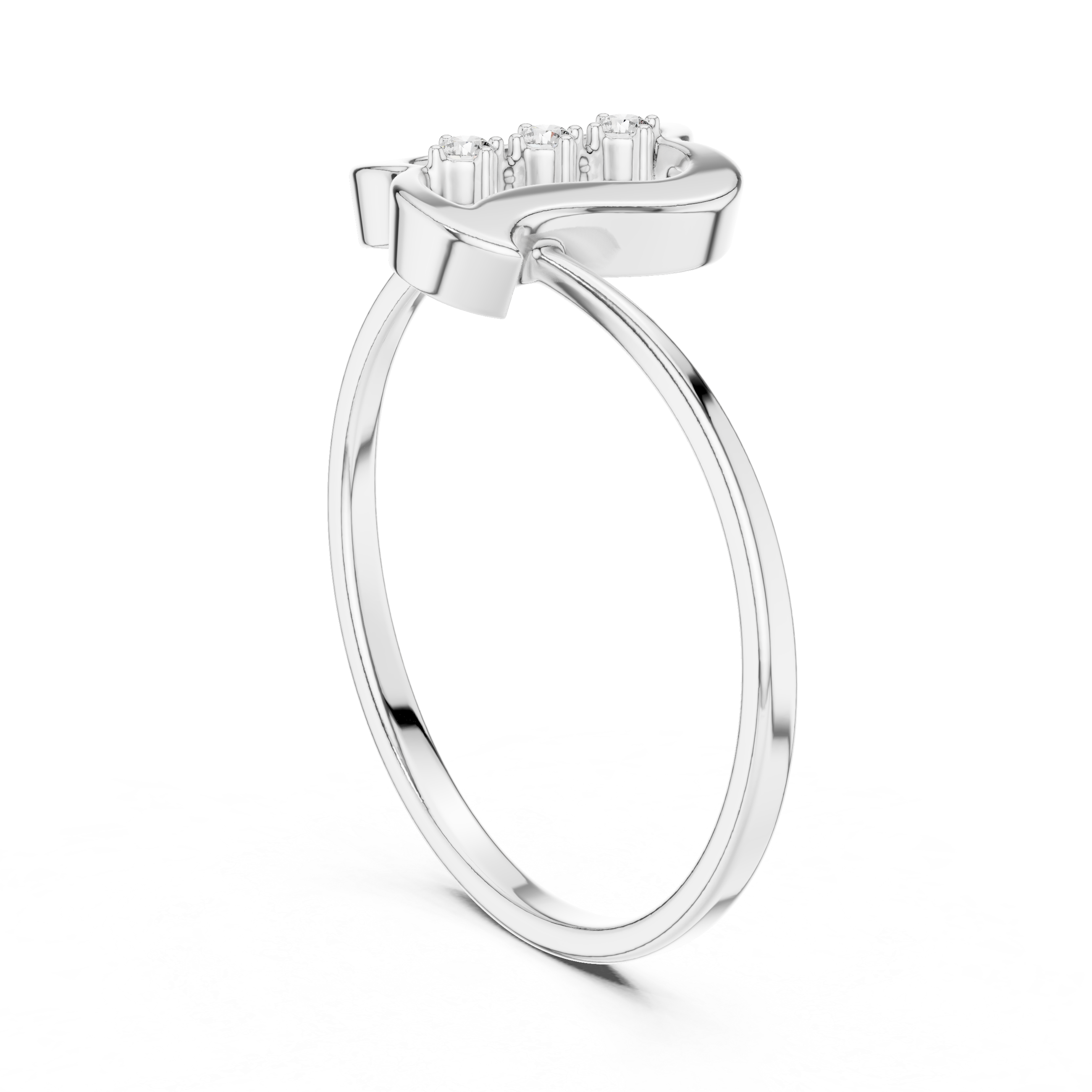 Luxury Ribbon Diamond Ring