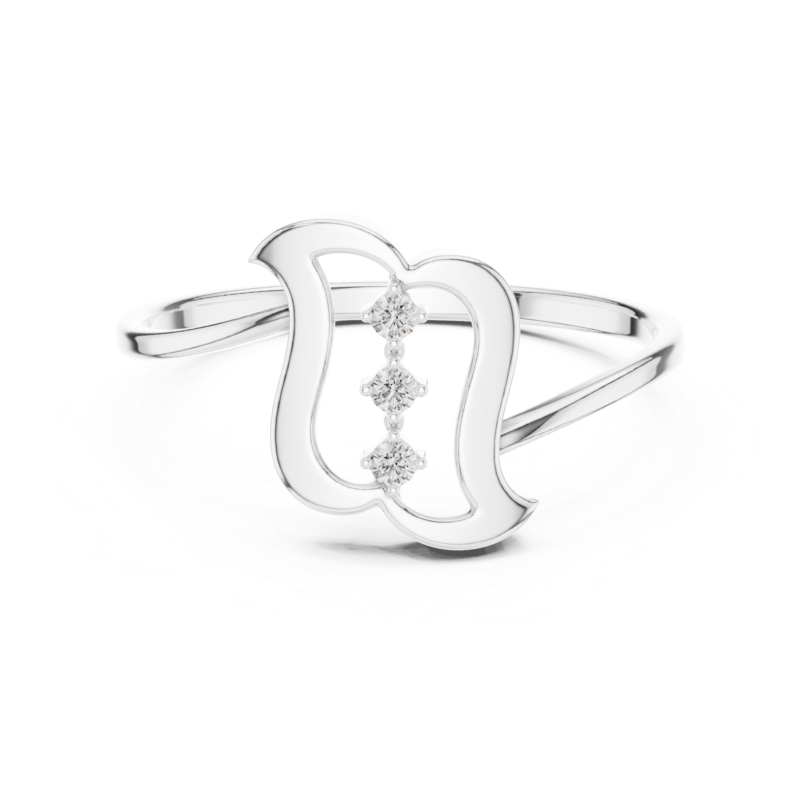 Luxury Ribbon Diamond Ring