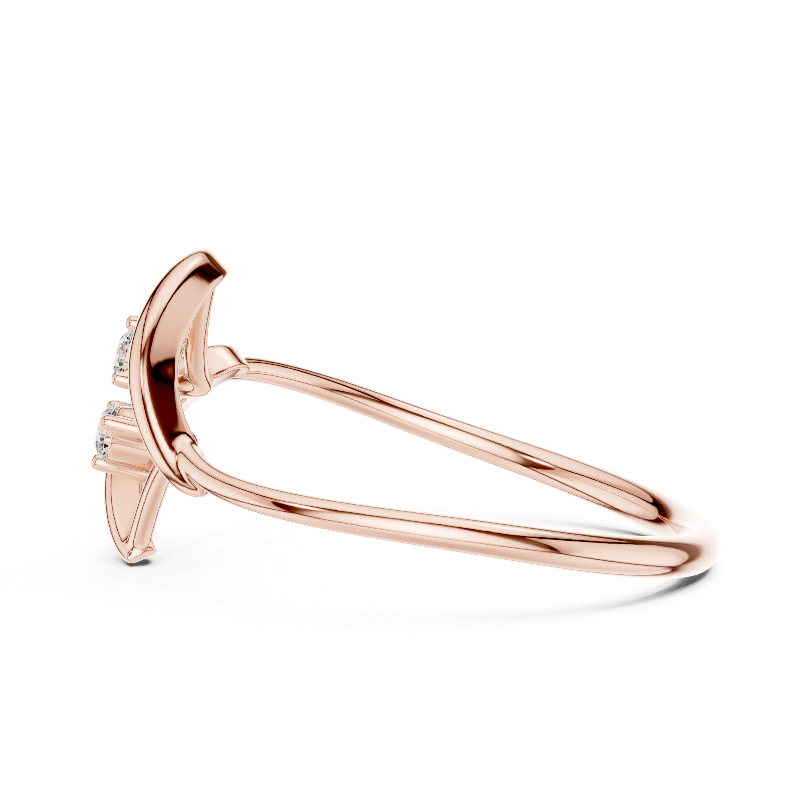 Luxury Geometric Diamond Ring