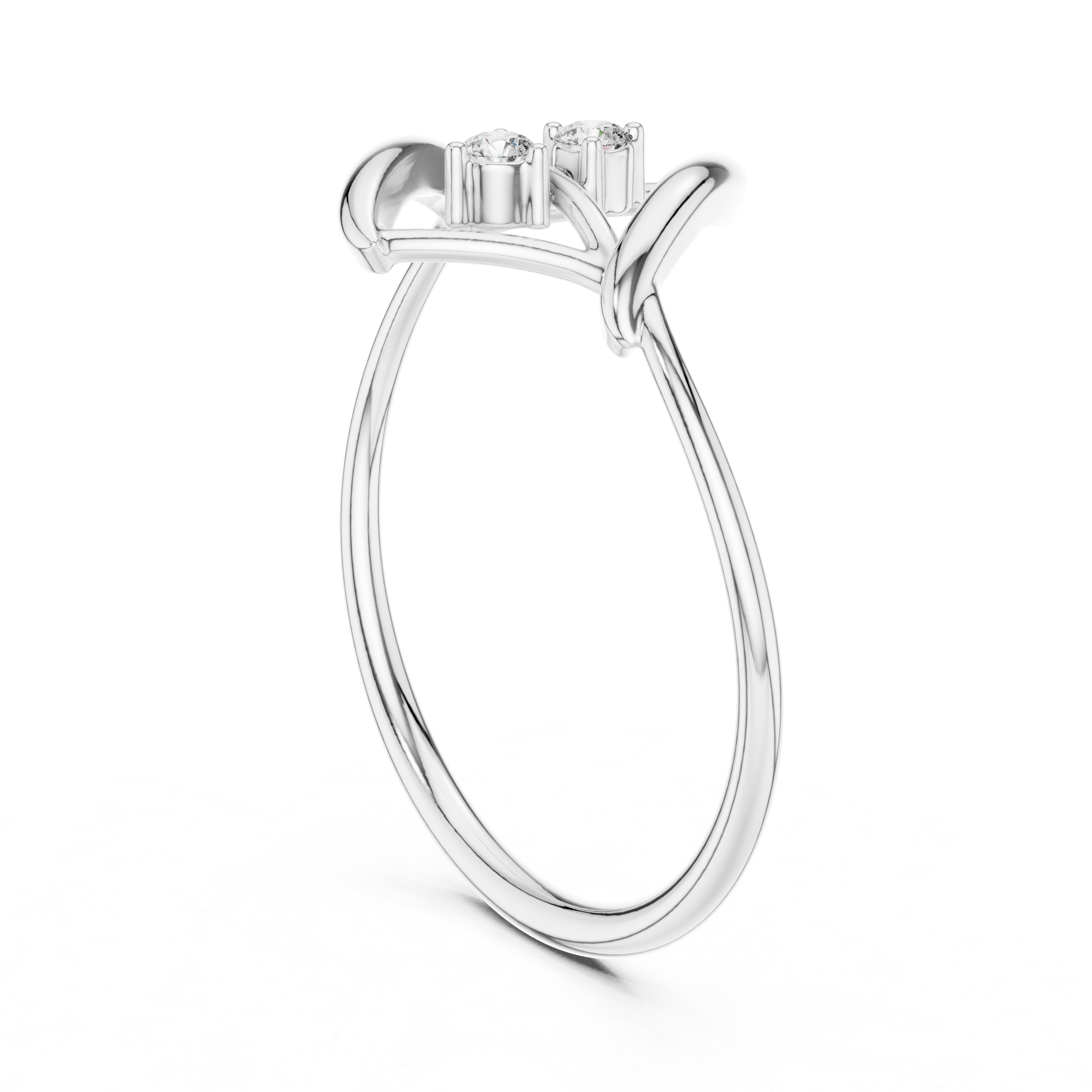 Luxury Geometric Diamond Ring