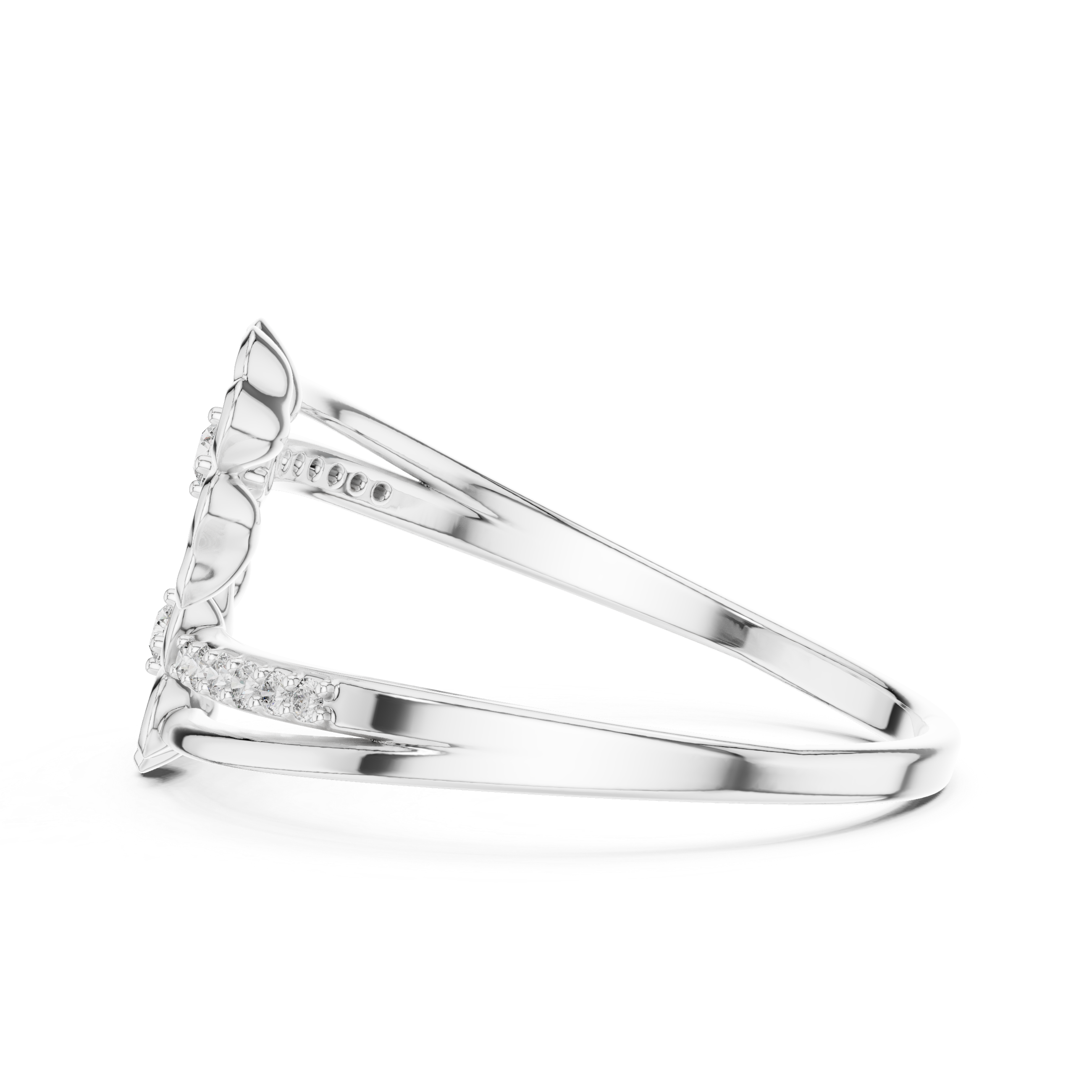 Luxury Floral Diamond Ring