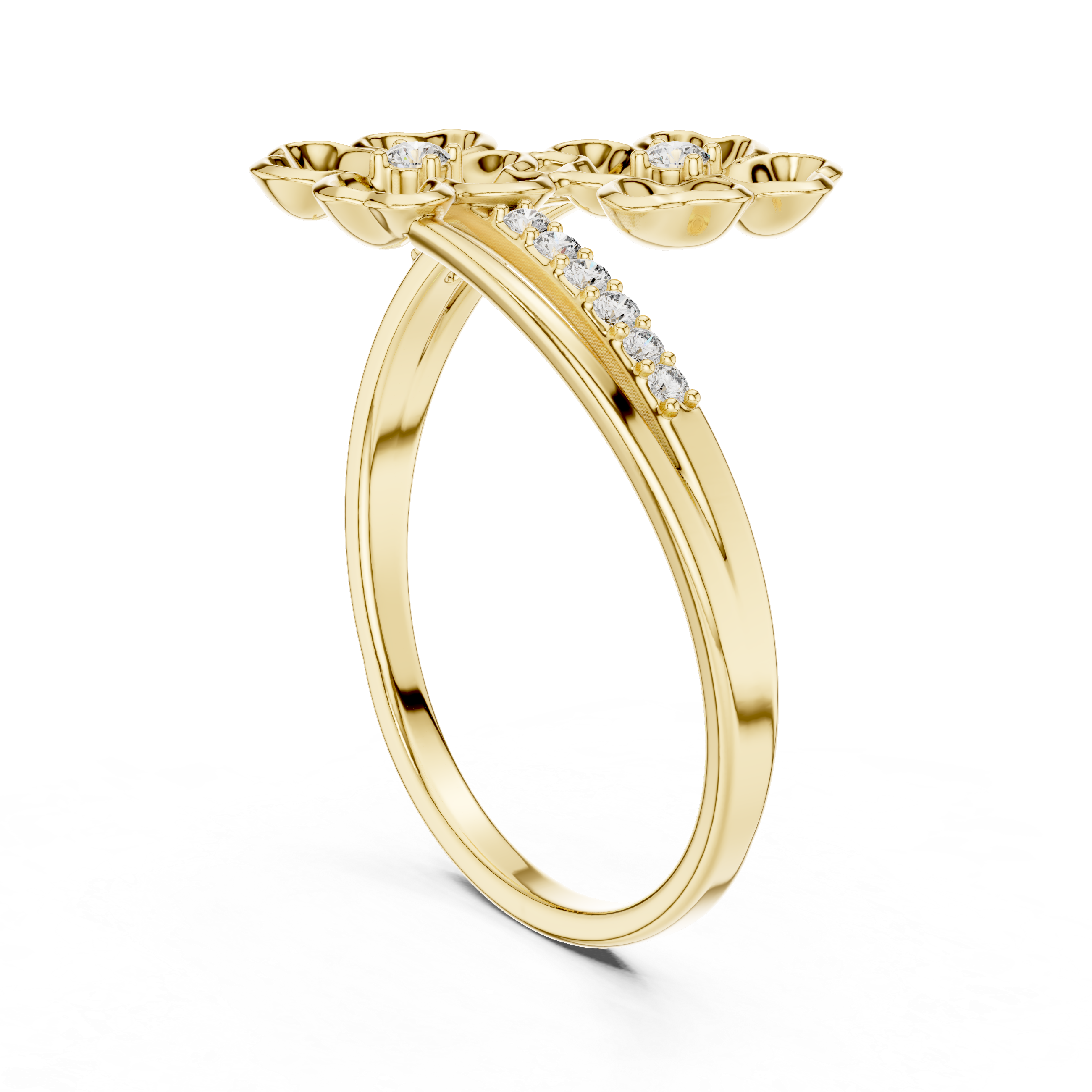 Luxury Floral Diamond Ring
