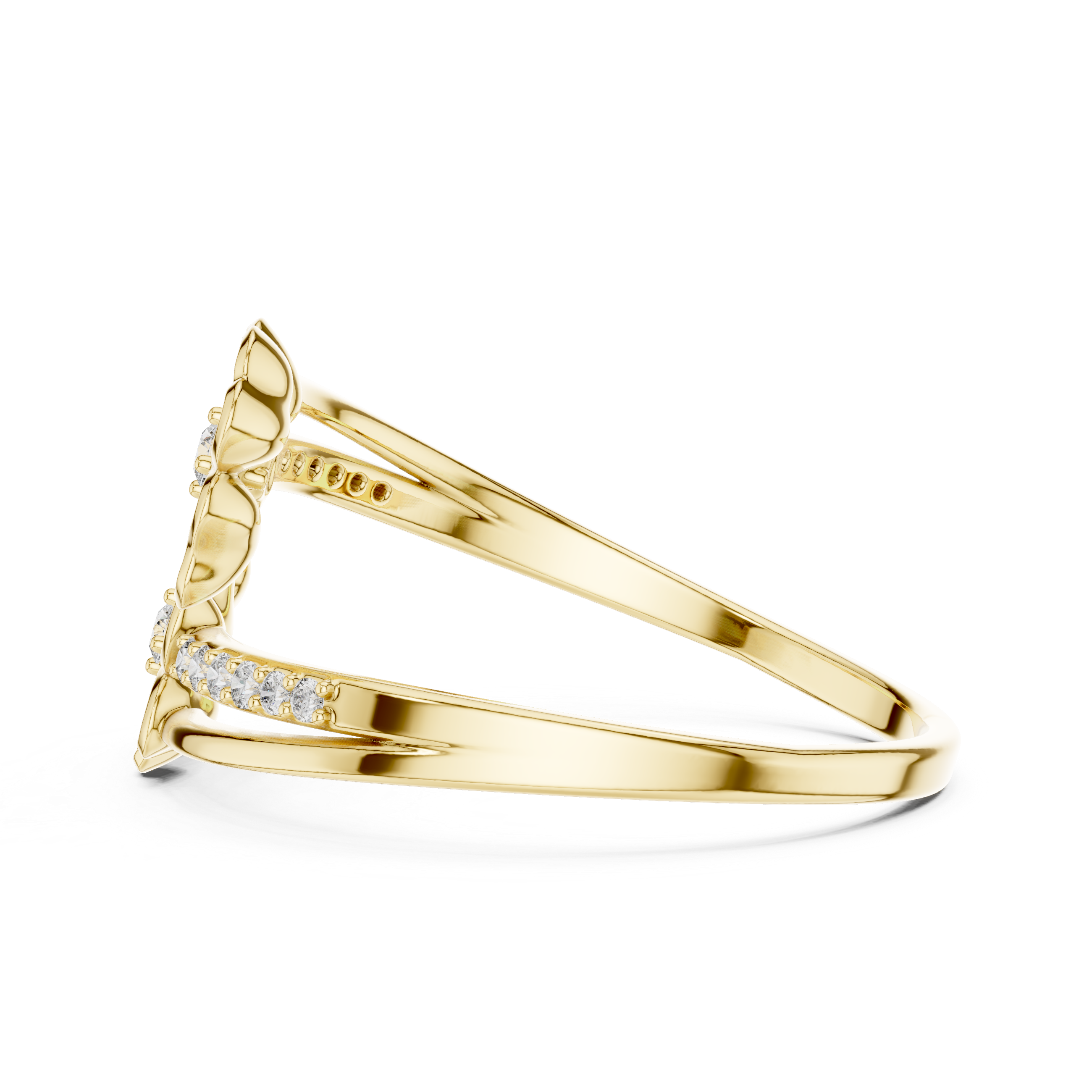 Luxury Floral Diamond Ring