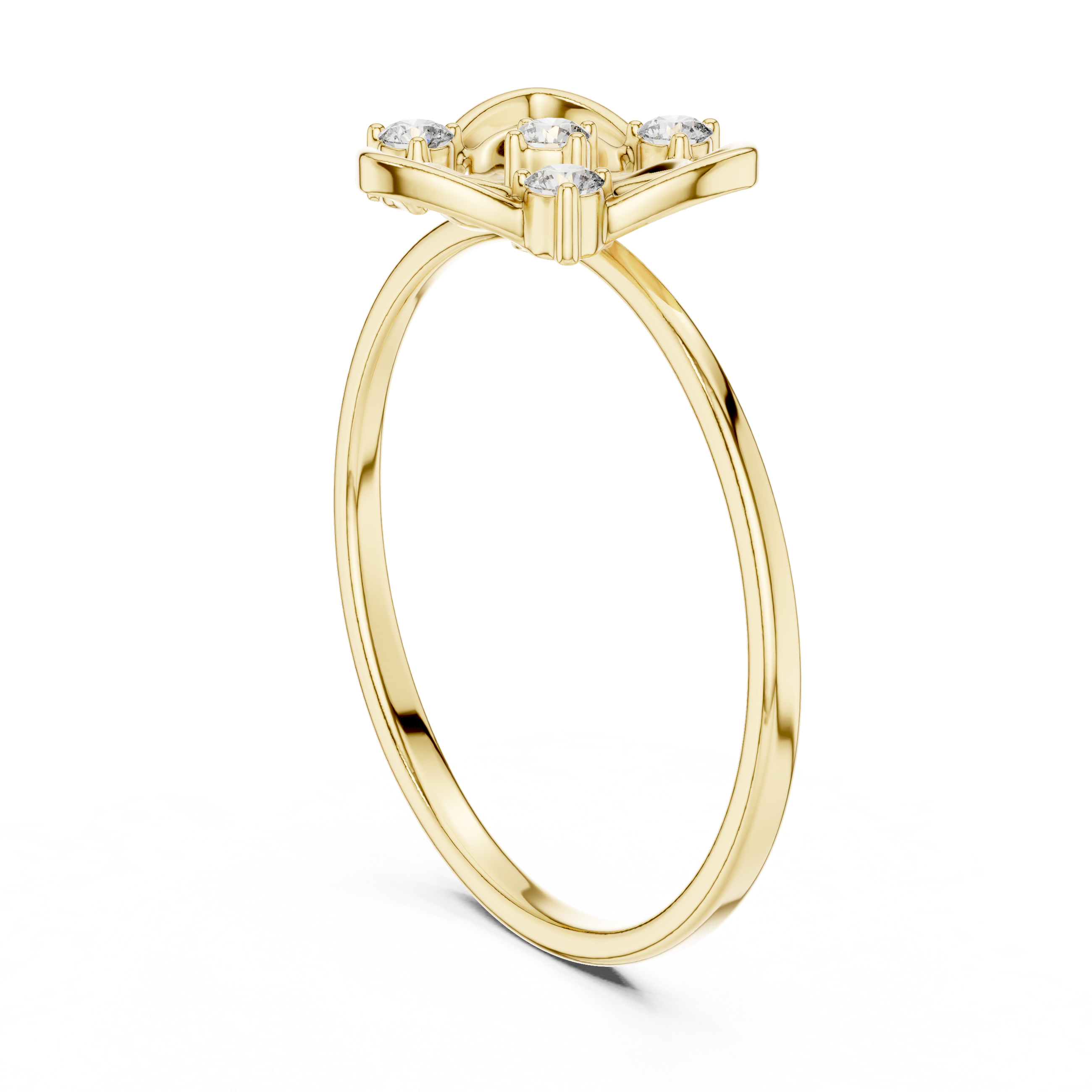 Luxury Heart Diamond Ring