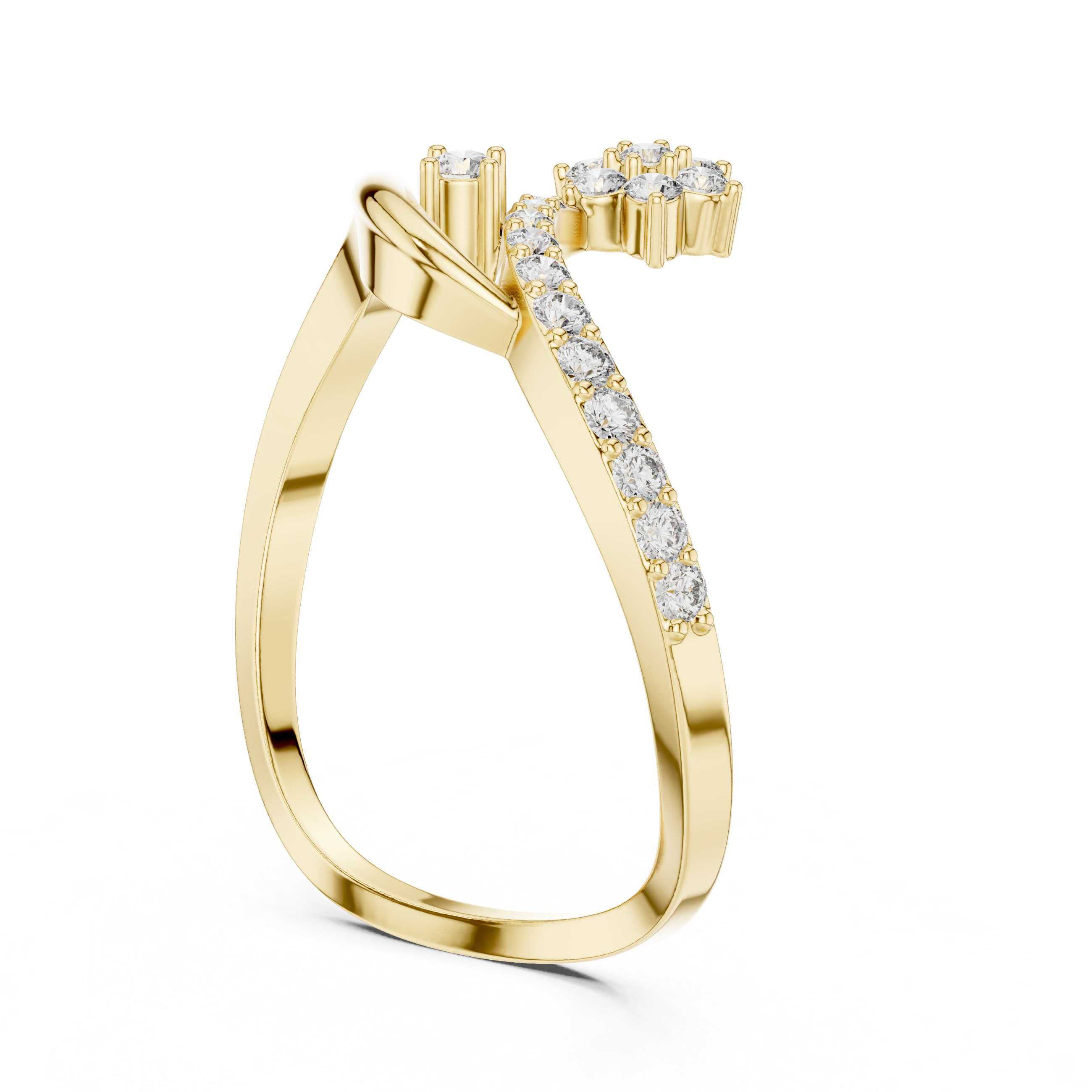 Infinity Floral Diamond Ring